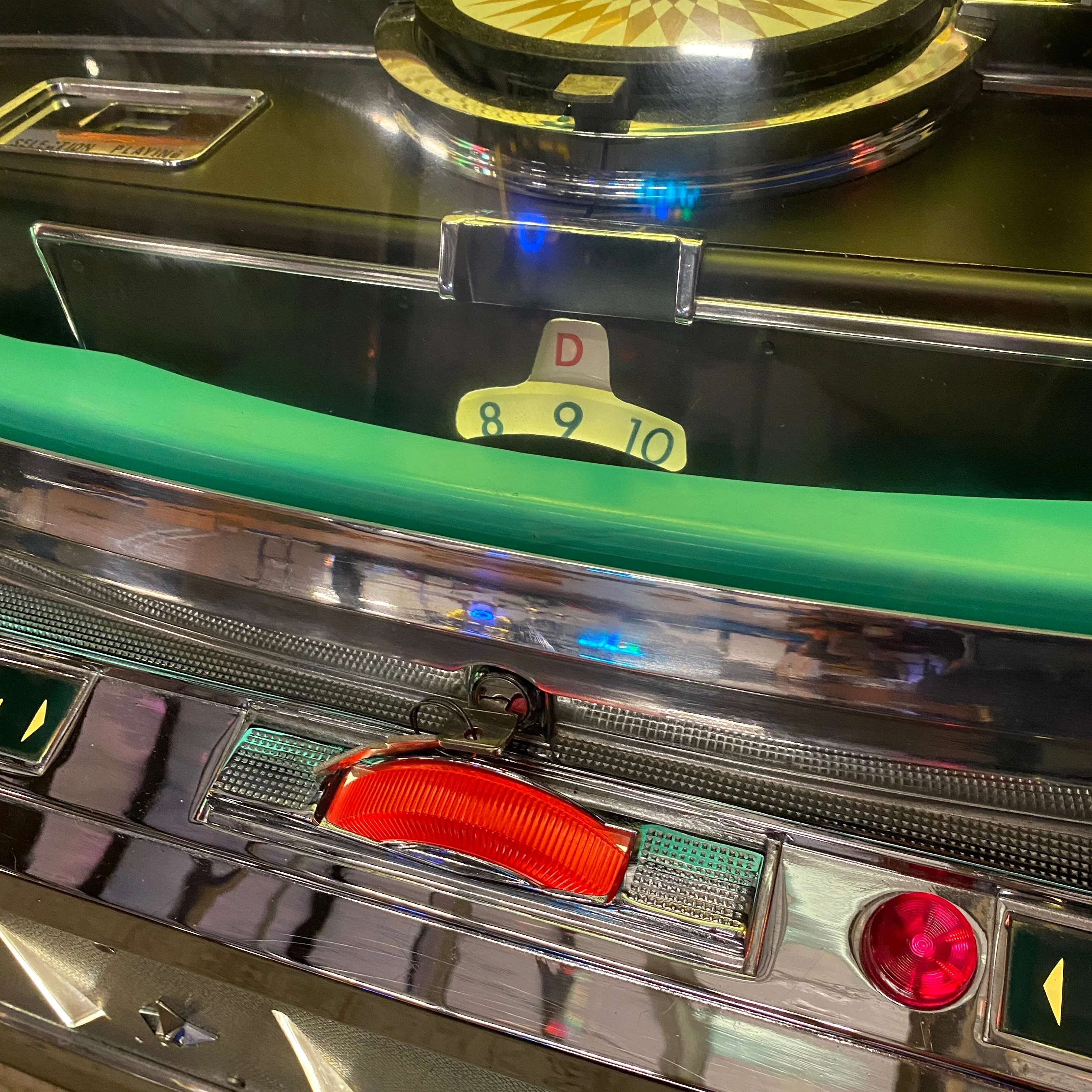 1958 AMI I 200 Vinyl Jukebox Selector Wheel Version with Spearmint Trim - Image 2