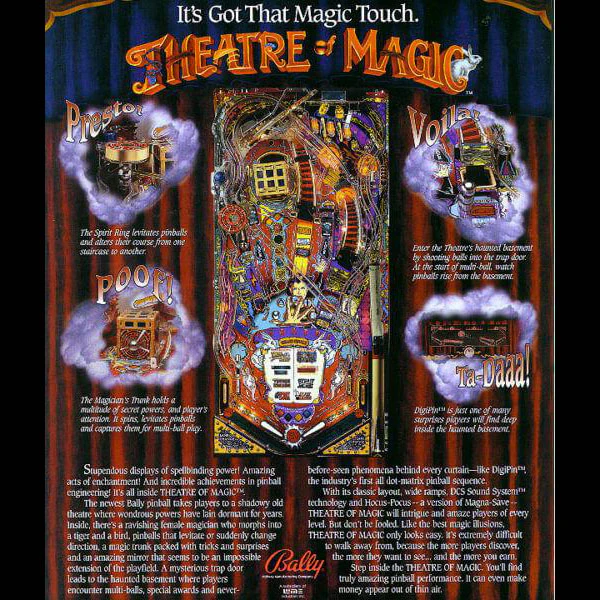1995 Theatre of Magic Pinball by Bally Midway - Image 5
