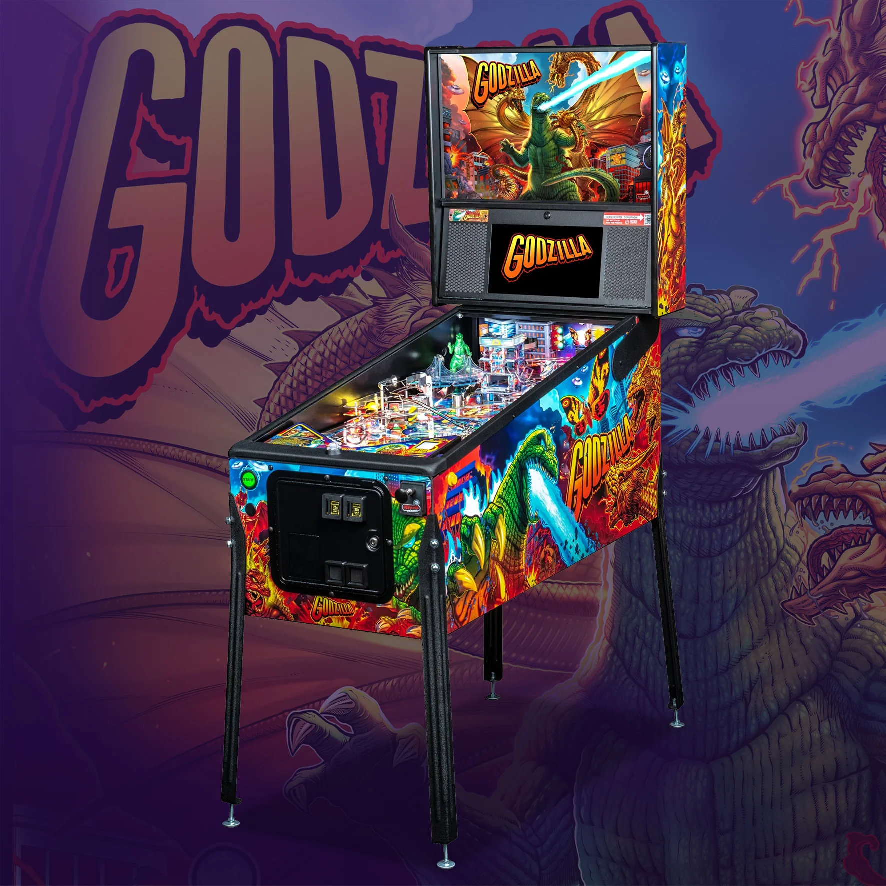 2021 Godzilla Premium Pinball Machine by Stern - Image 6