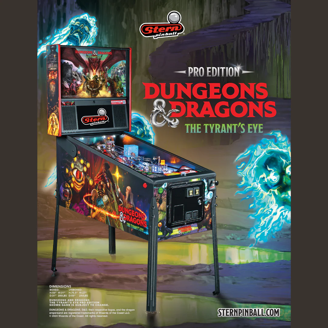 2025 Dungeons & Dragons: The Tyrant's Eye Pro Edition Pinball by Stern - Image 6