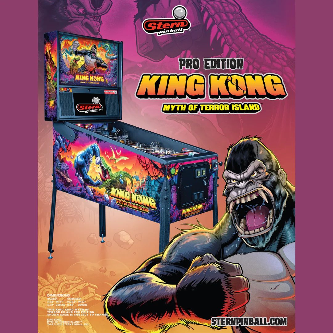 2025 King Kong: Myth of Terror Island Pro Pinball by Stern - Image 32