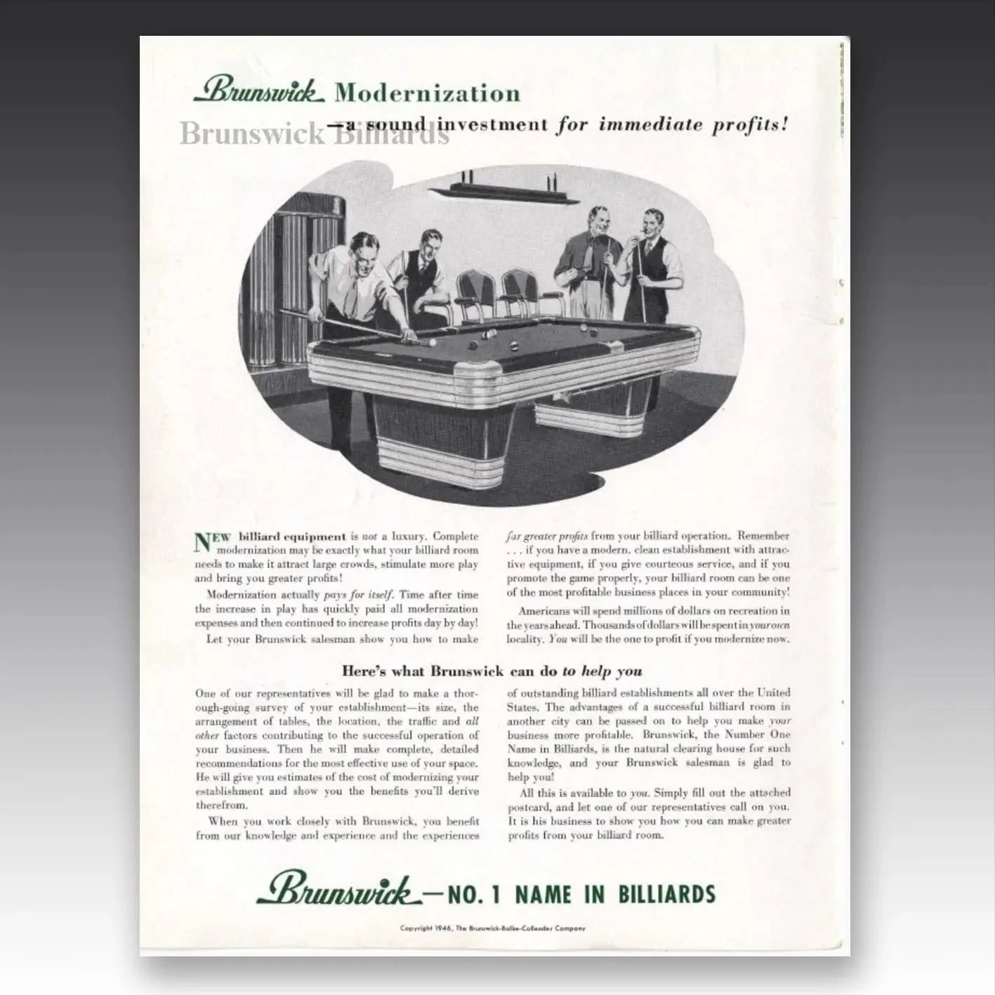Brunswick Centennial Pool Table 8ft - Image 23