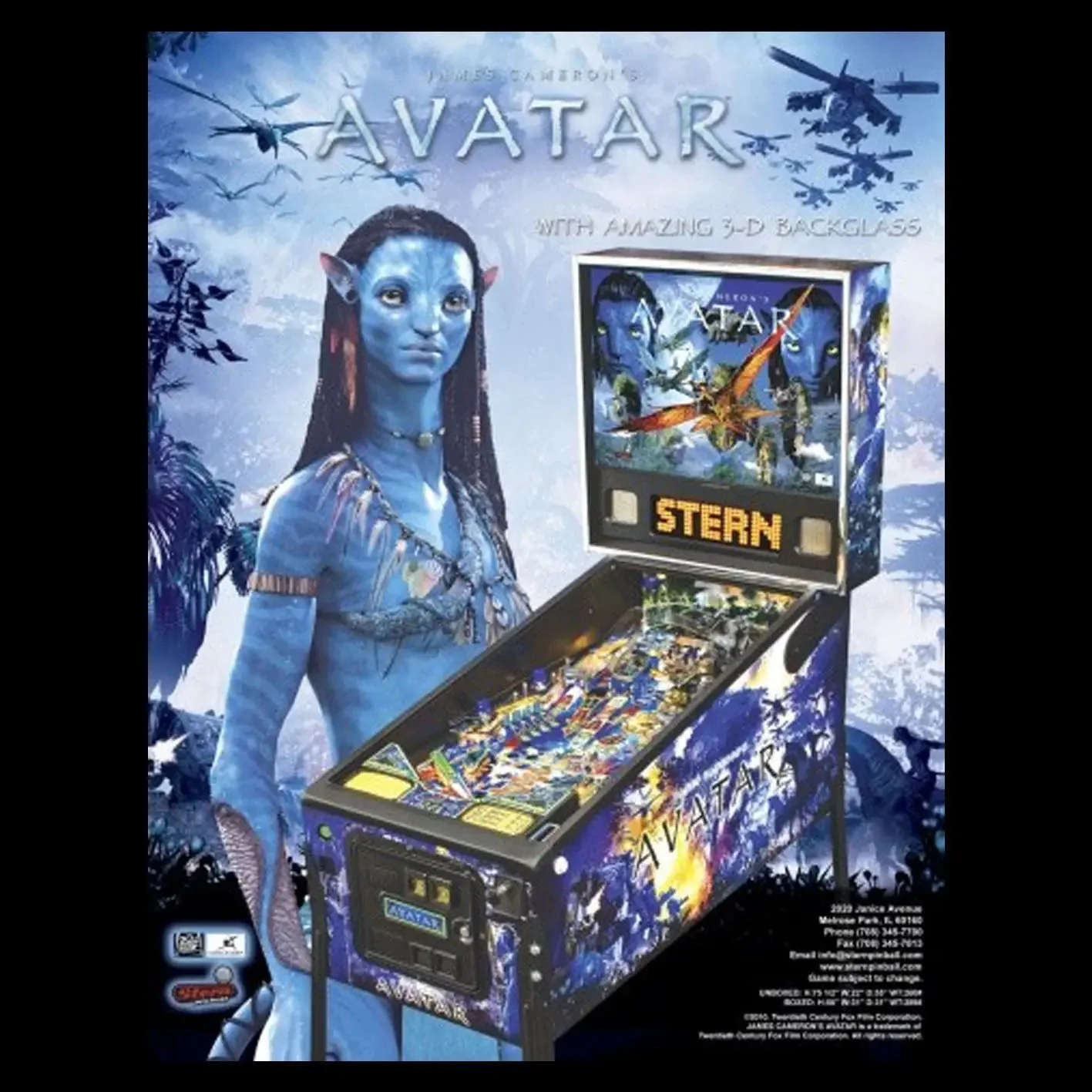 2010 Avatar Pro Pinball Machine by Stern - Image 8