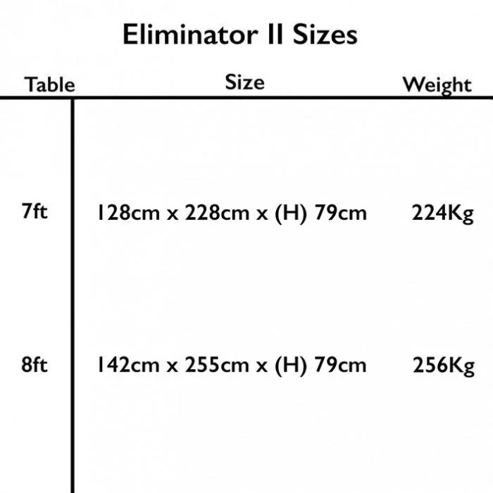 Buffalo Eliminator II Stealth American Pool Table in Black and Slate Grey 7ft, 8ft - Image 11