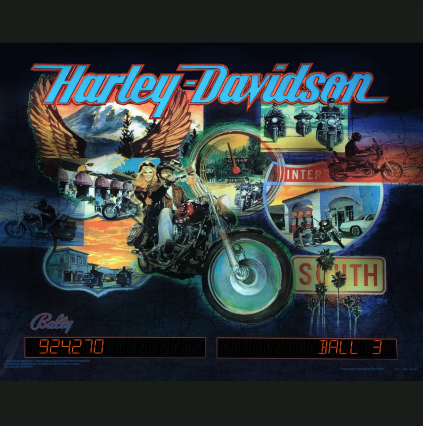 1991 Harley-Davidson Pinball Machine by Bally Midway - Image 3