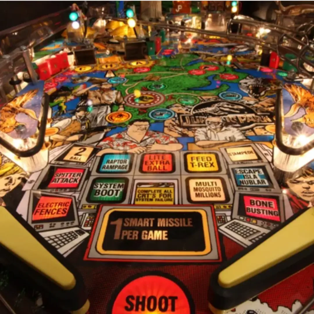 1993 Jurassic Park Pinball Machine by Data East - Image 3