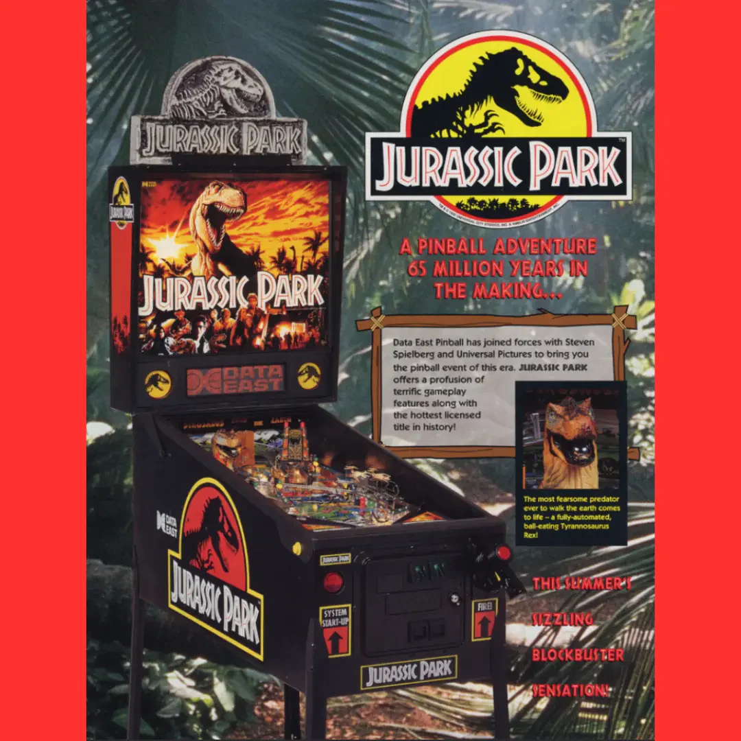1993 Jurassic Park Pinball Machine by Data East - Image 8