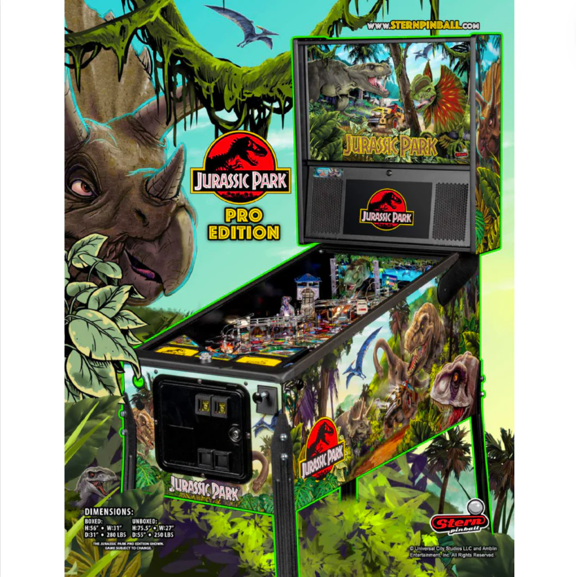2019 Jurassic Park Pro Pinball Machine by Stern - Image 11