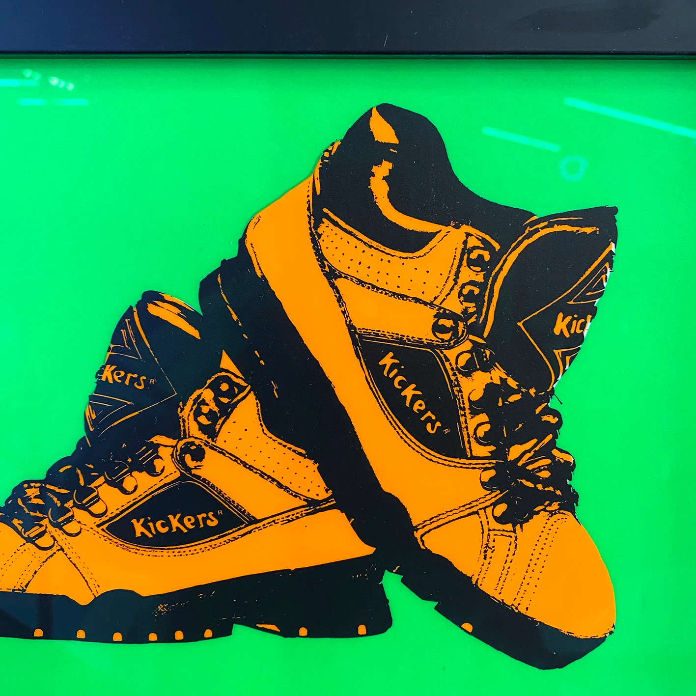 Original Vintage Kickers Pop Art Poster - Image 2