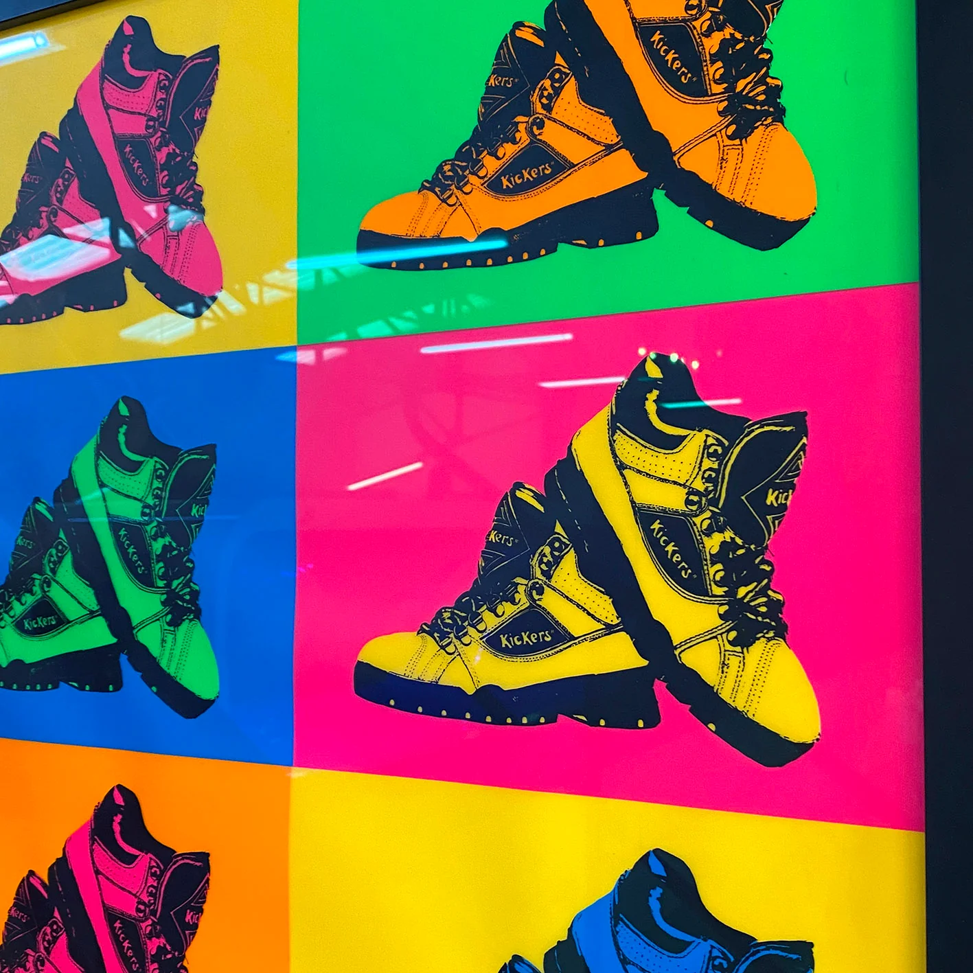 Original Vintage Kickers Pop Art Poster - Image 5