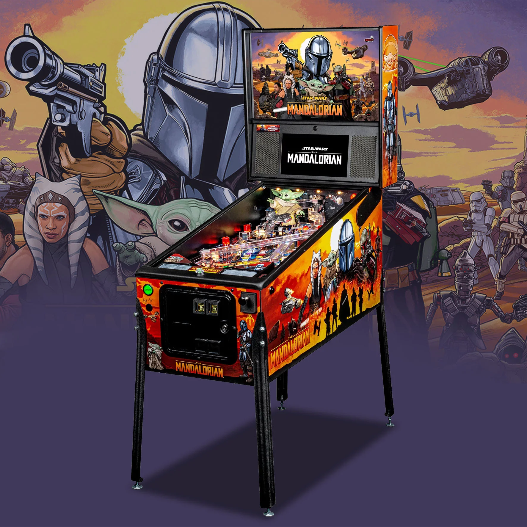 2021 Mandalorian Pro Pinball Machine by Stern - Image 9