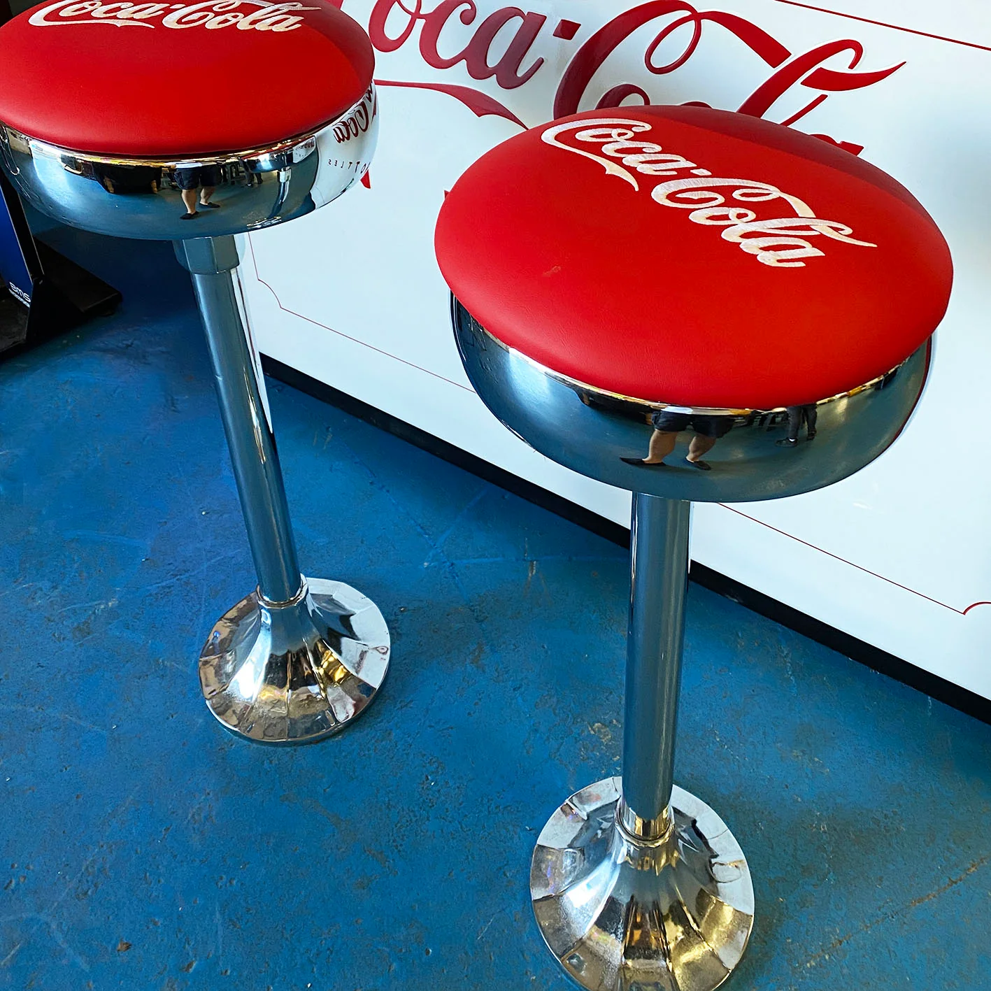 Original 1950s Coca Cola Stool - Image 3