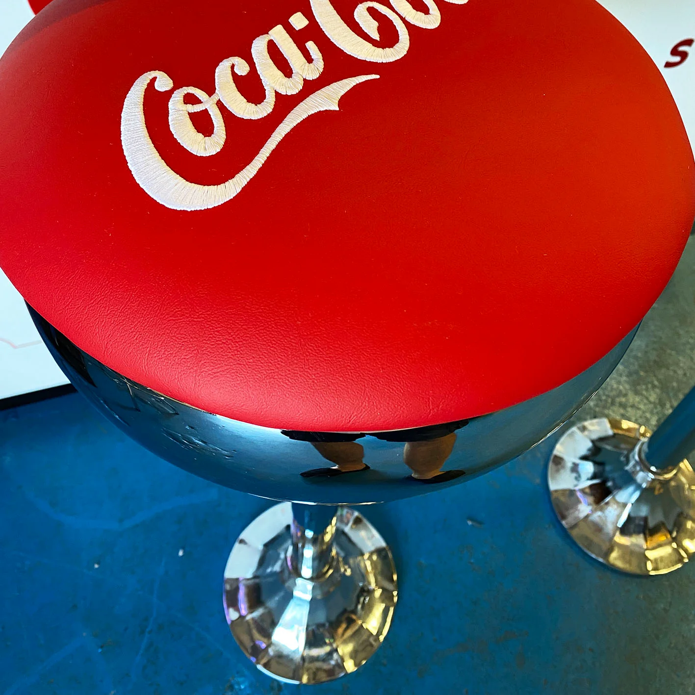 Original 1950s Coca Cola Stool - Image 5