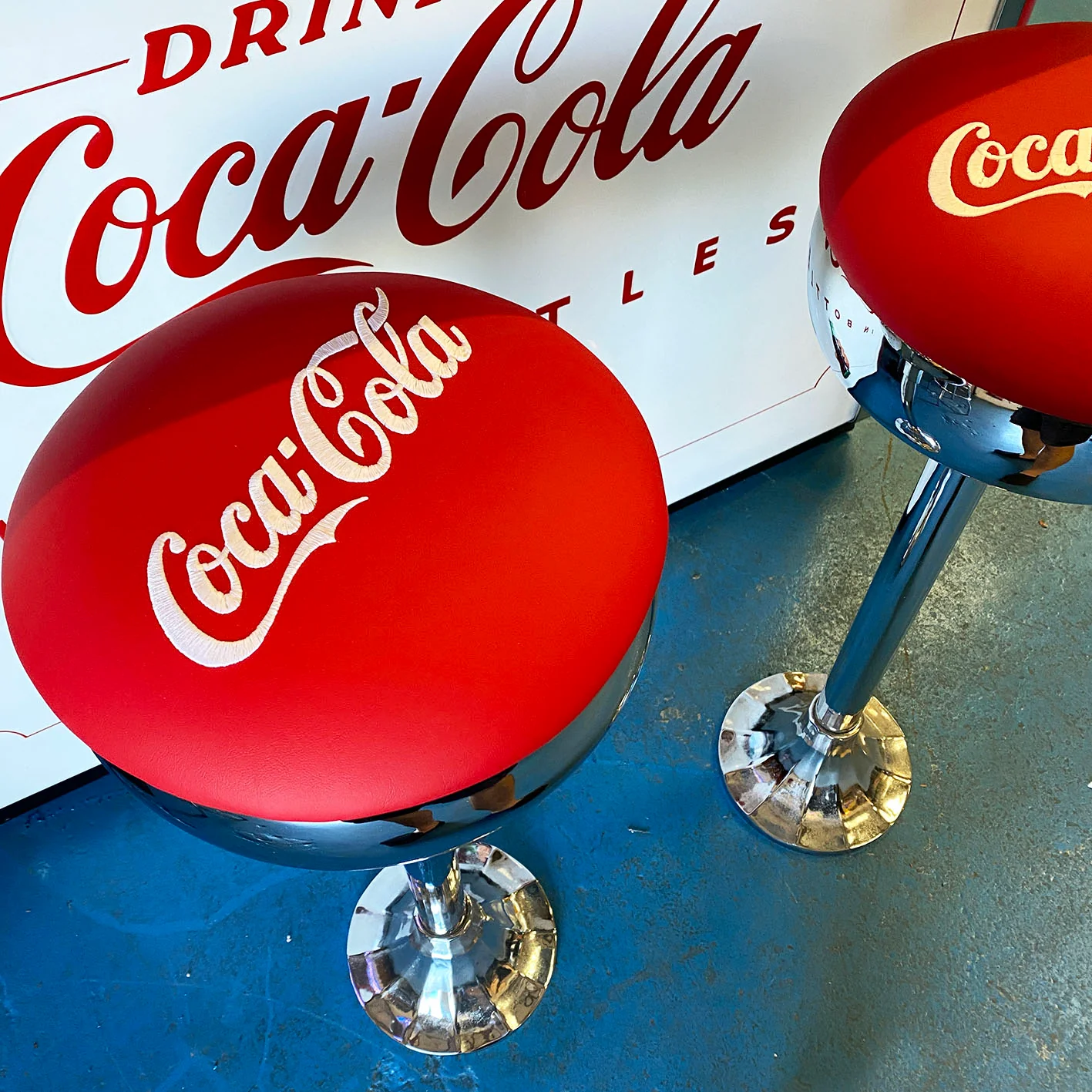Original 1950s Coca Cola Stool - Image 6