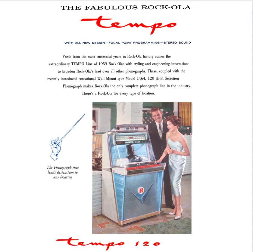 1959 Rock-Ola Tempo 1 1468 Vinyl Jukebox - Image 11