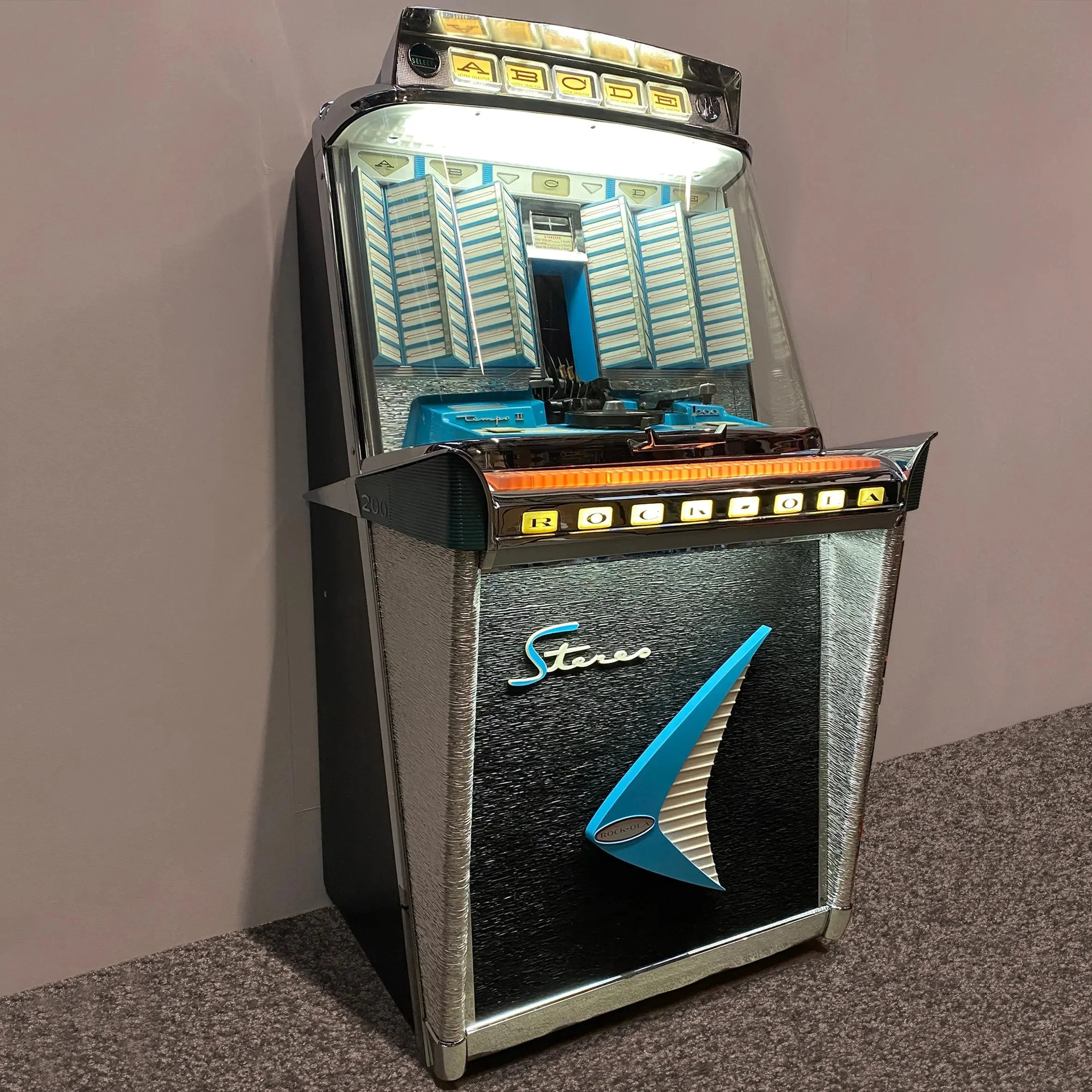 1960 Rock-Ola Tempo II 1485 Vinyl Jukebox