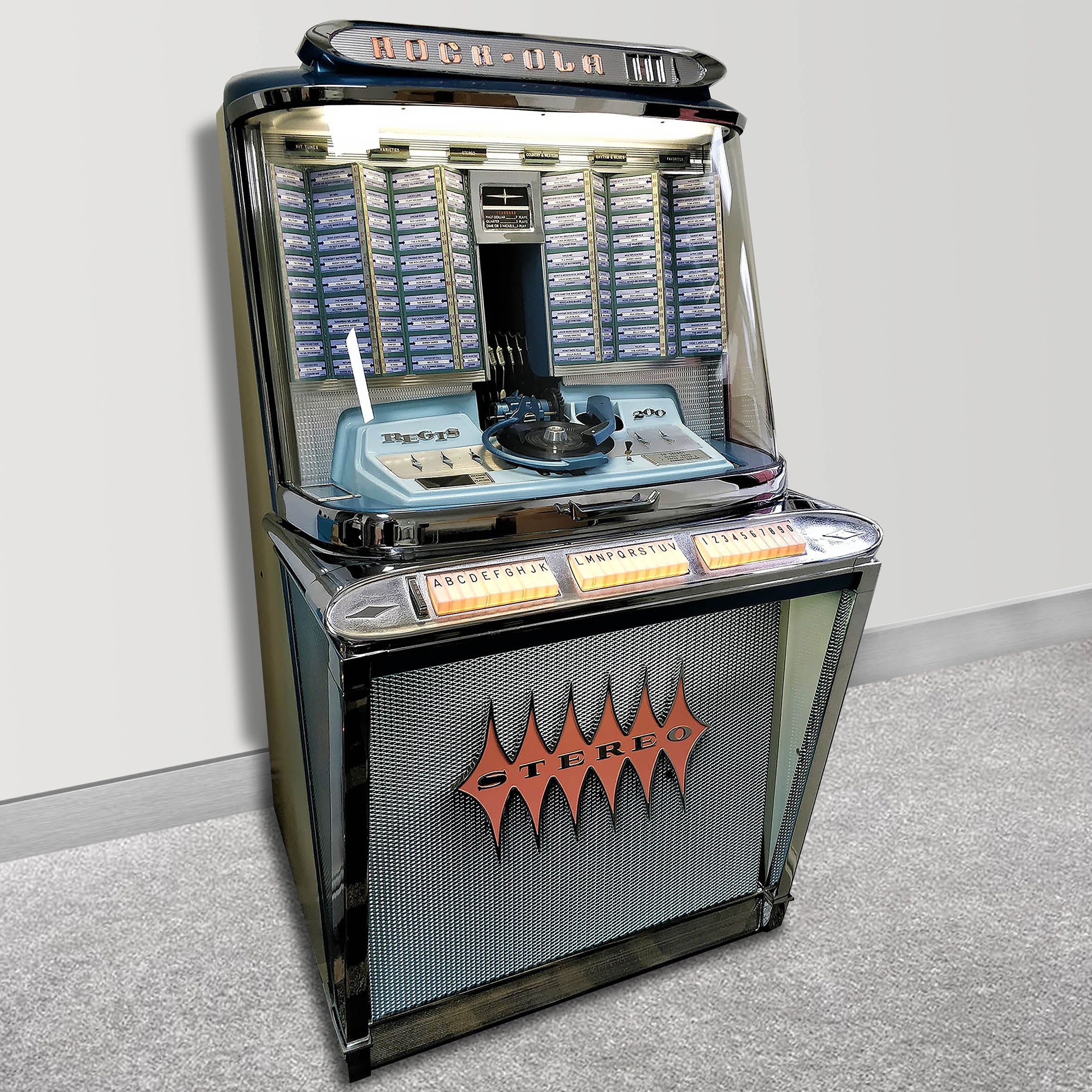 1961 Rock-Ola Regis 200 1495 Vinyl Jukebox