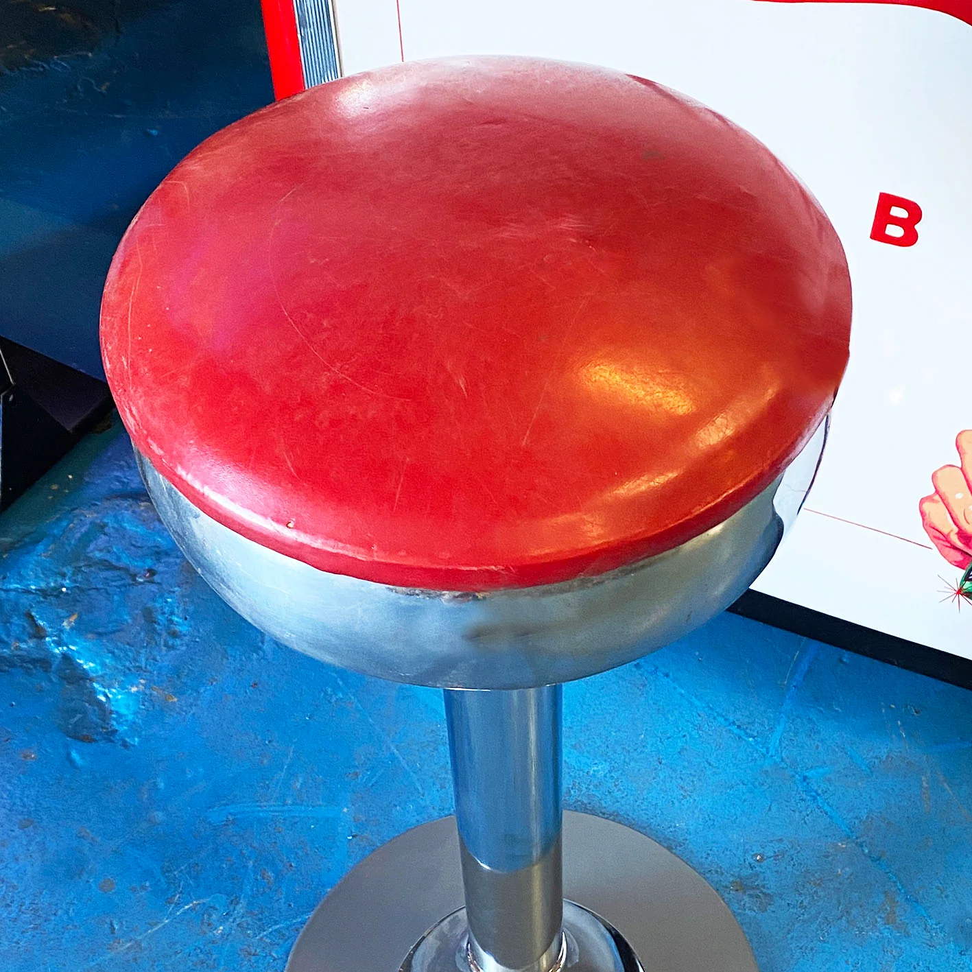 Original Vintage 1950s Coca-Cola Stool - Image 4