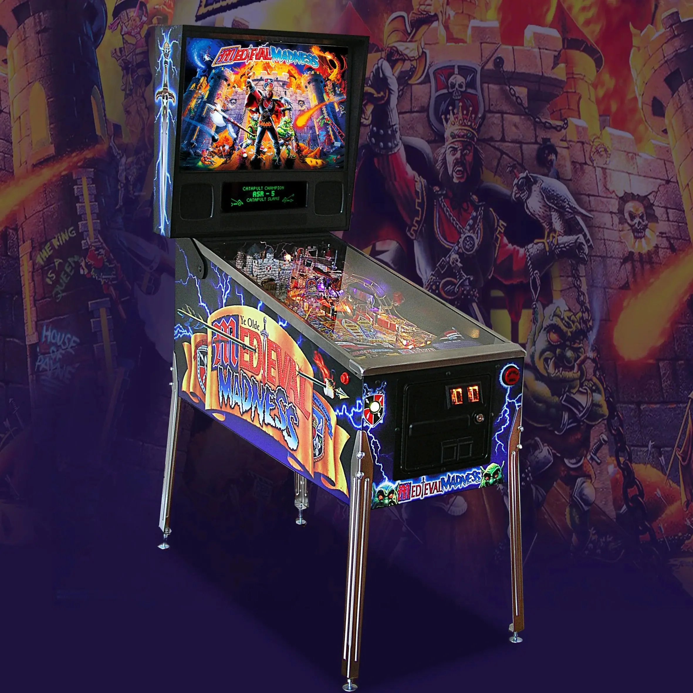 1997 Medieval Madness Pinball by Williams - Image 3