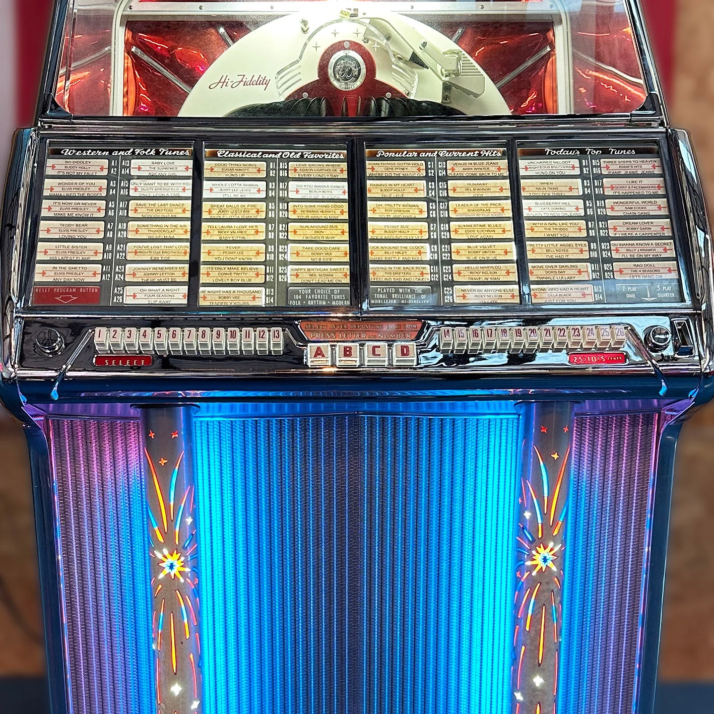 1955 Wurlitzer 1800 Vinyl Jukebox - Image 2