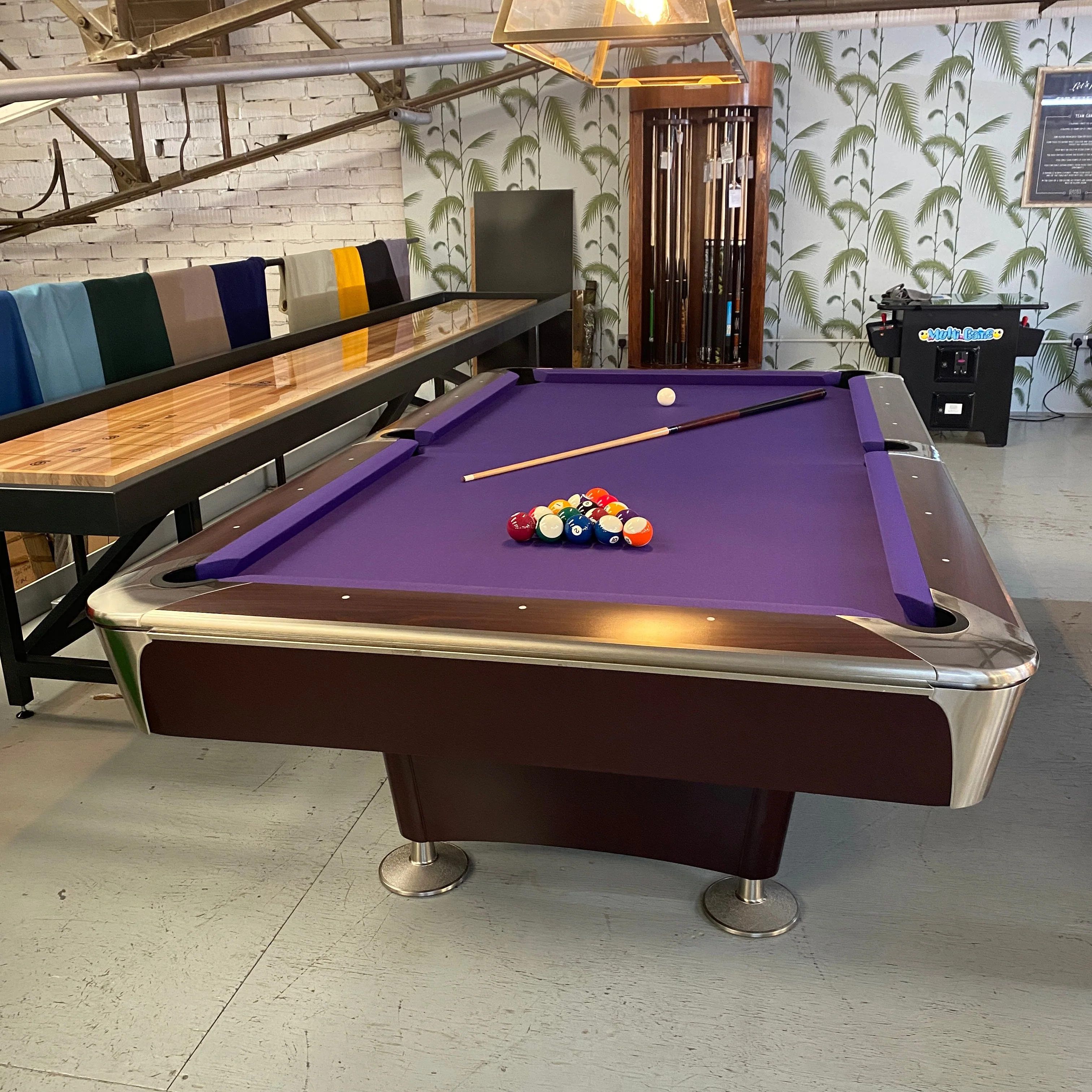 Proline 8ft American Pool Table Mahogany Deluxe - Image 10