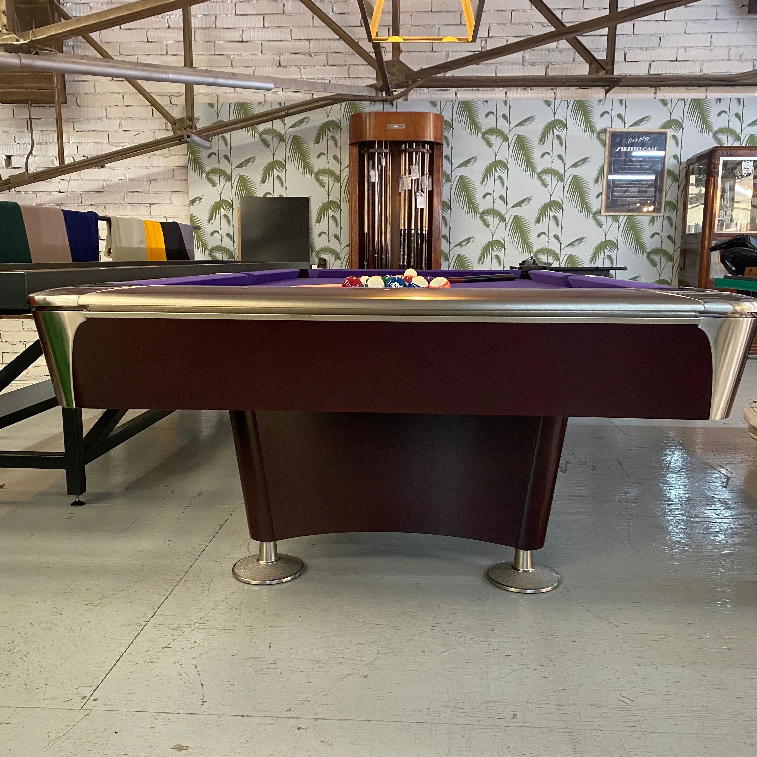 Proline 8ft American Pool Table Mahogany Deluxe - Image 11