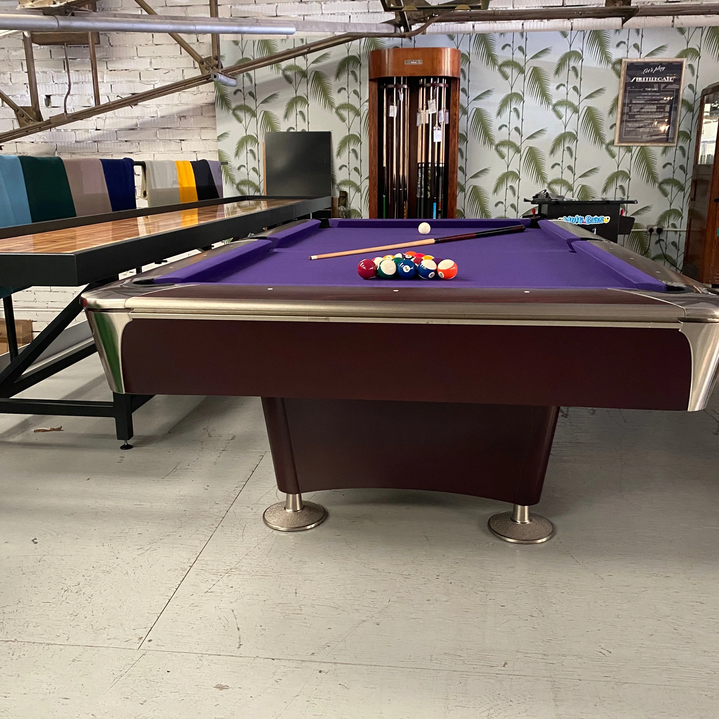 Proline 8ft American Pool Table Mahogany Deluxe - Image 13