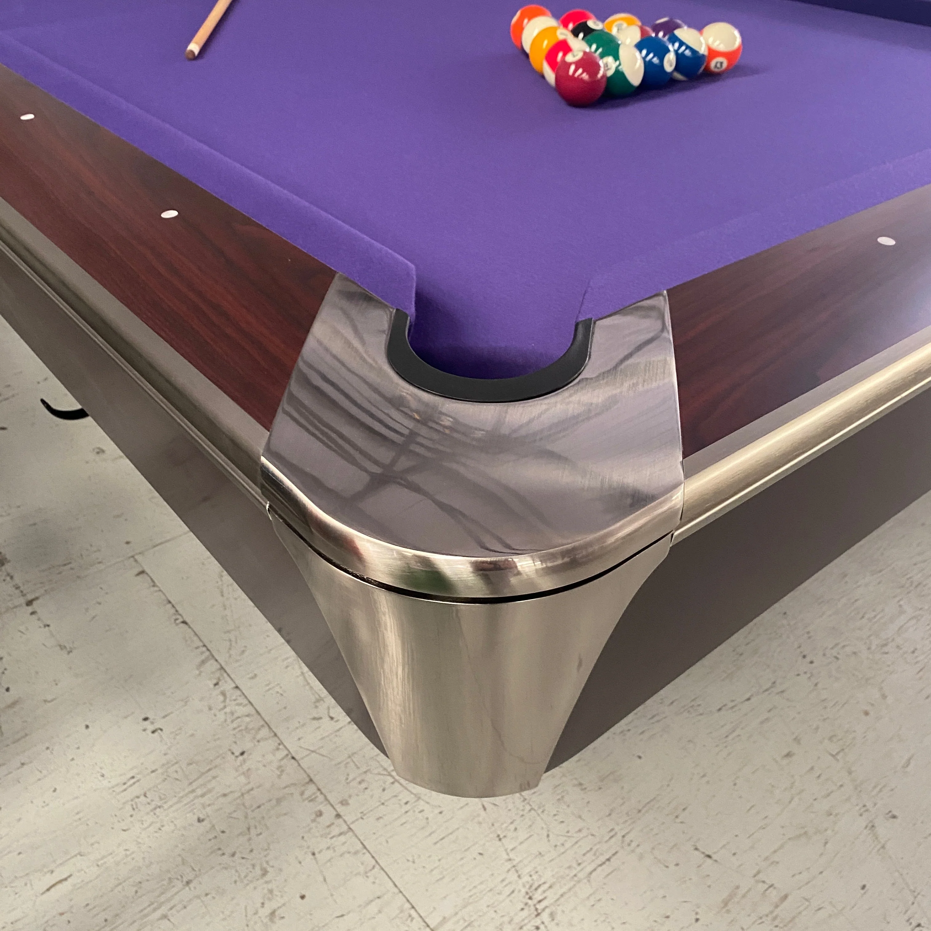 Proline 8ft American Pool Table Mahogany Deluxe - Image 14