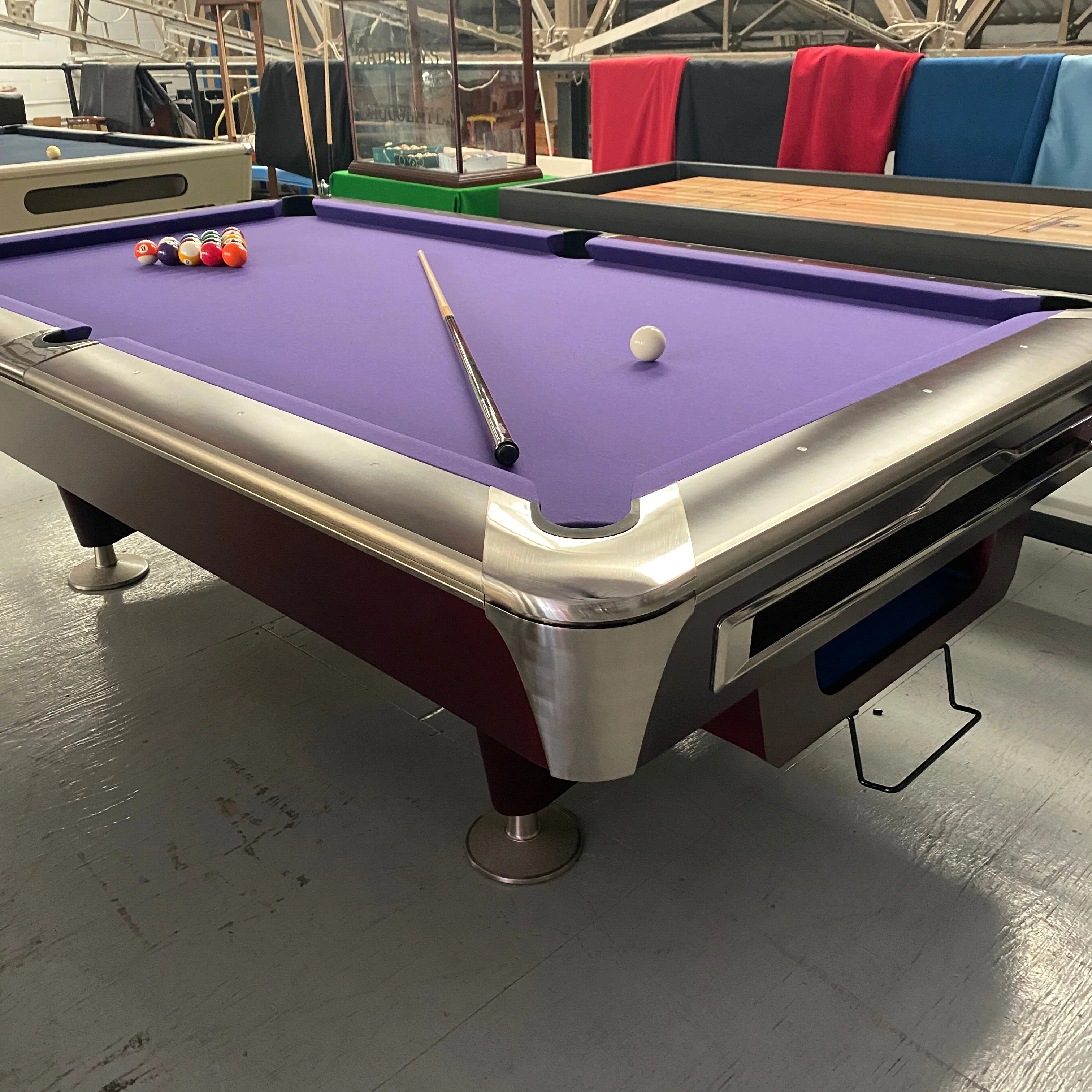 Proline 8ft American Pool Table Mahogany Deluxe - Image 17