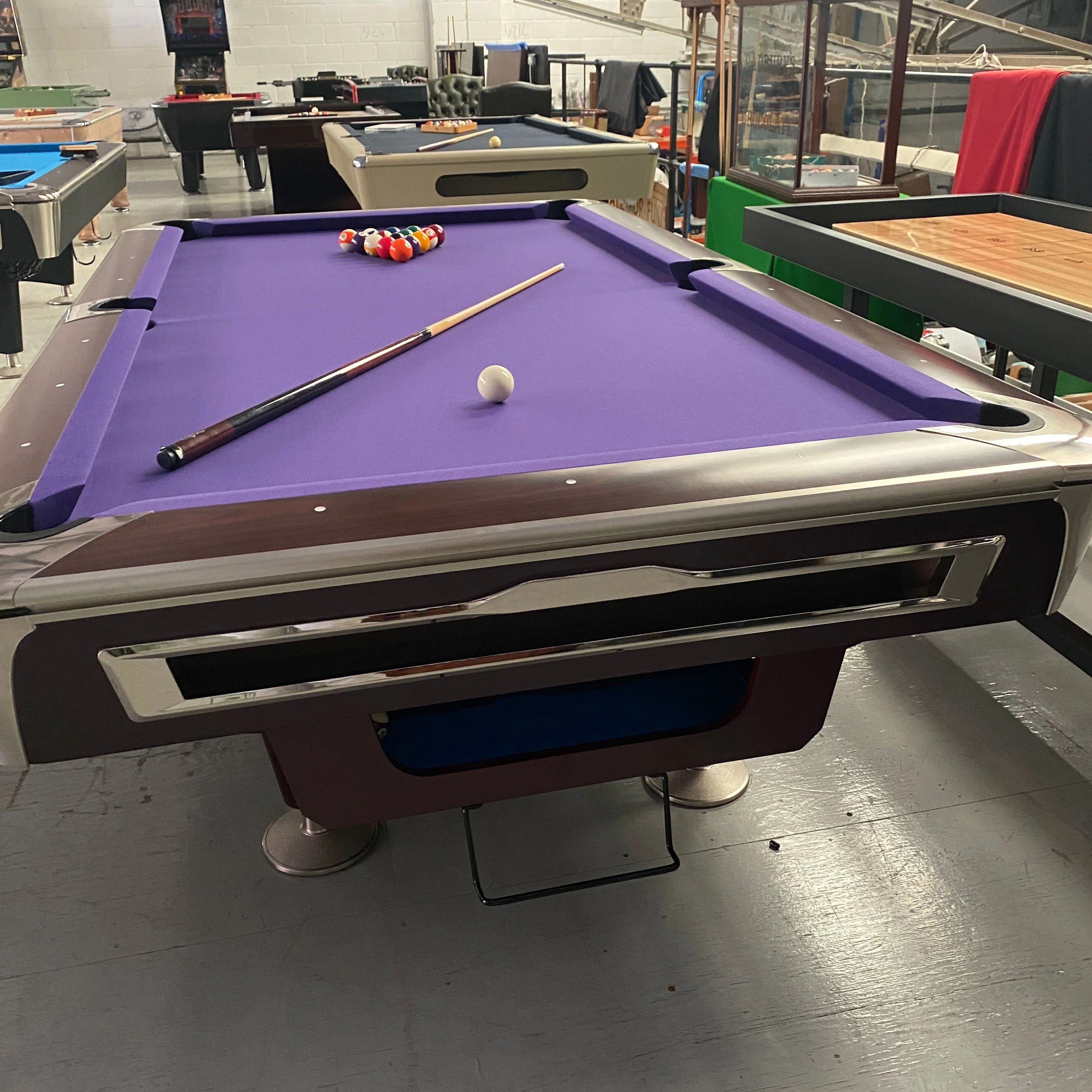 Proline 8ft American Pool Table Mahogany Deluxe - Image 18
