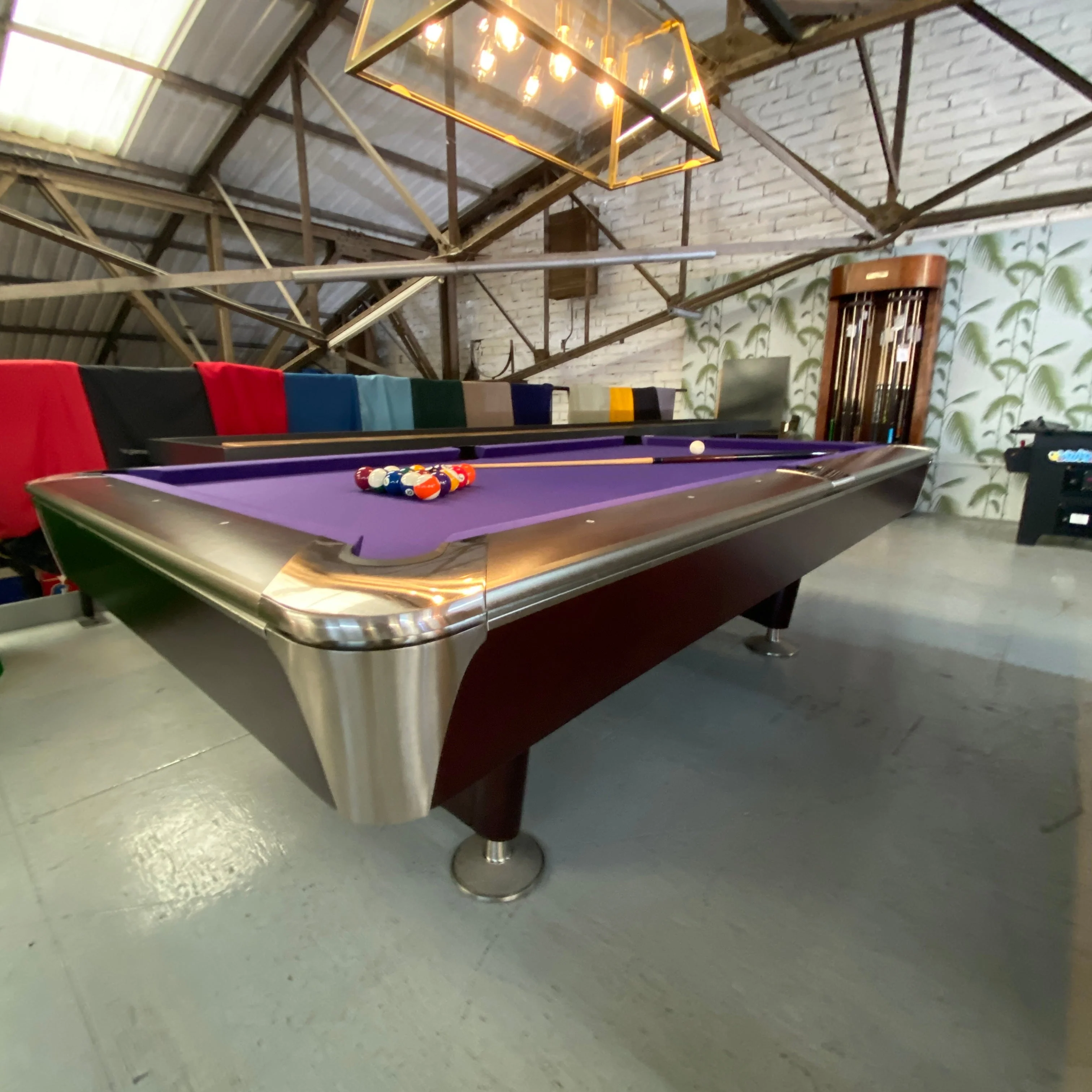 Proline 8ft American Pool Table Mahogany Deluxe - Image 7