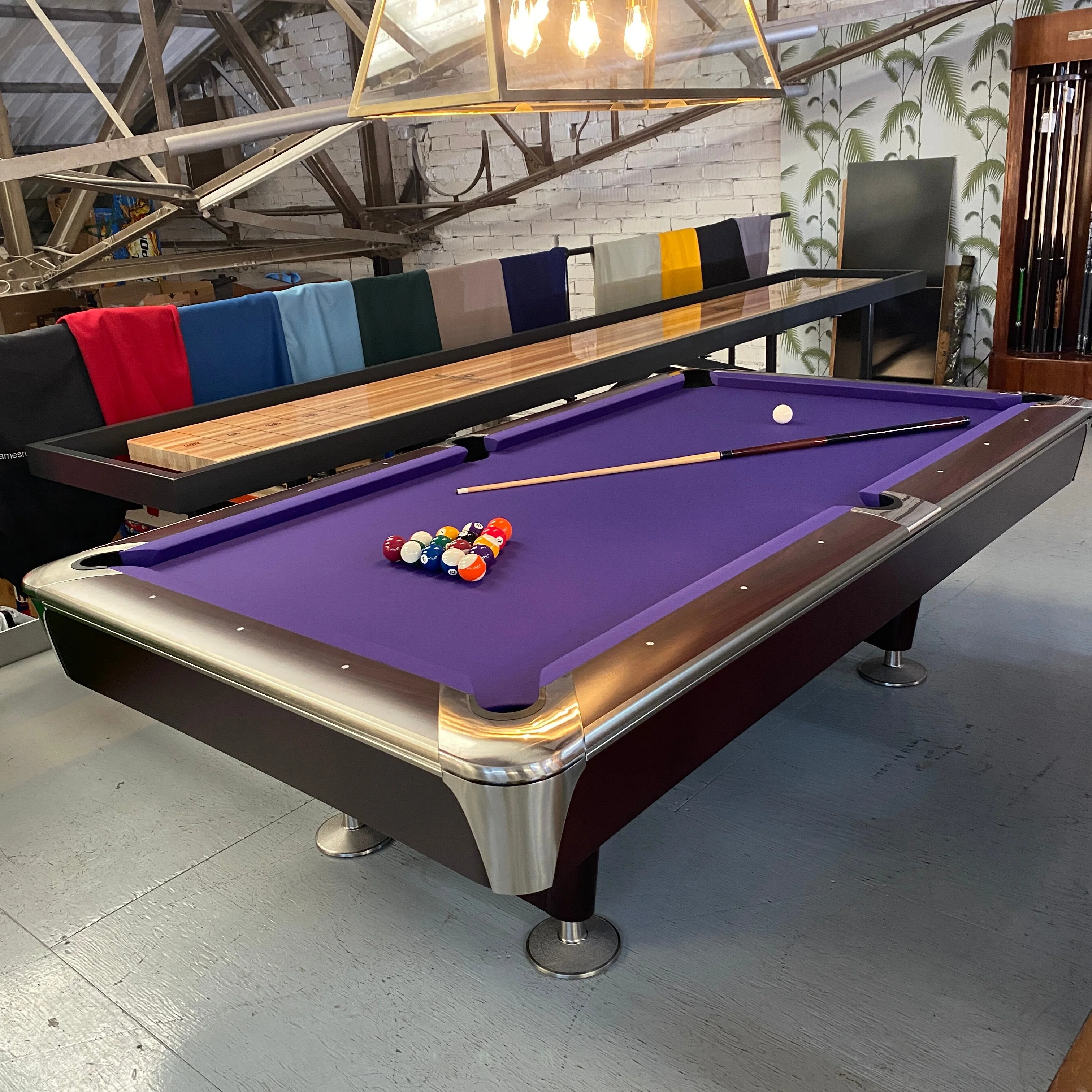 Proline 8ft American Pool Table Mahogany Deluxe - Image 8