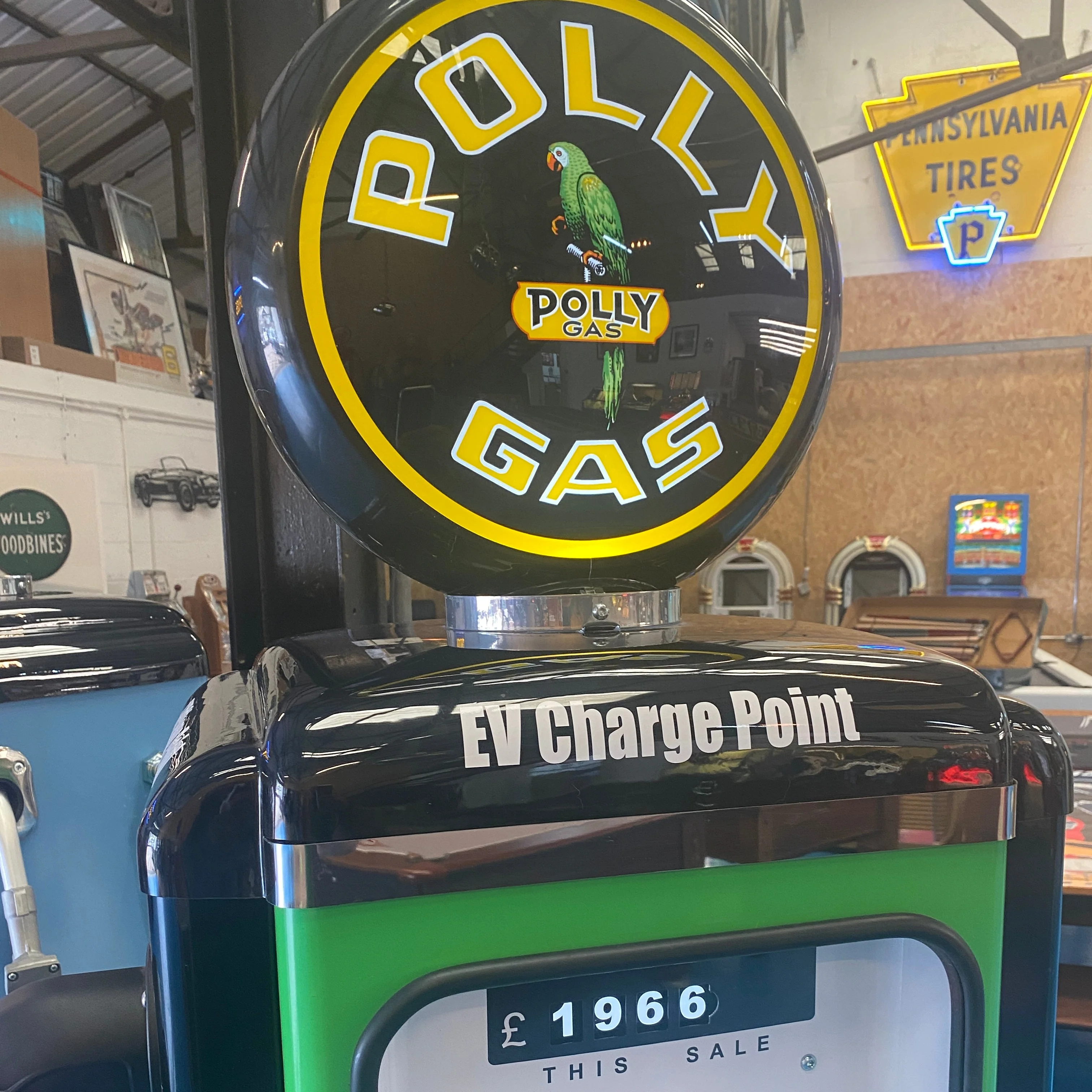 Replica Gas Pump with Electric Vehicle Charger - Image 10