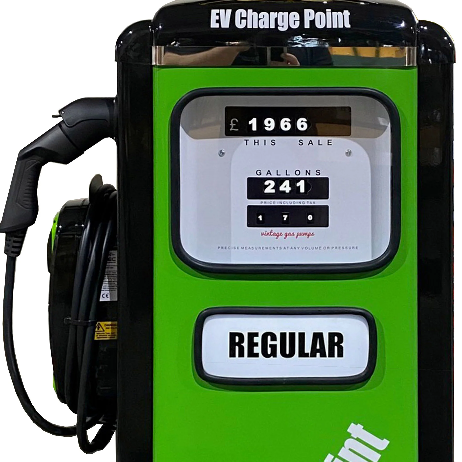 Replica Gas Pump with Electric Vehicle Charger - Image 2