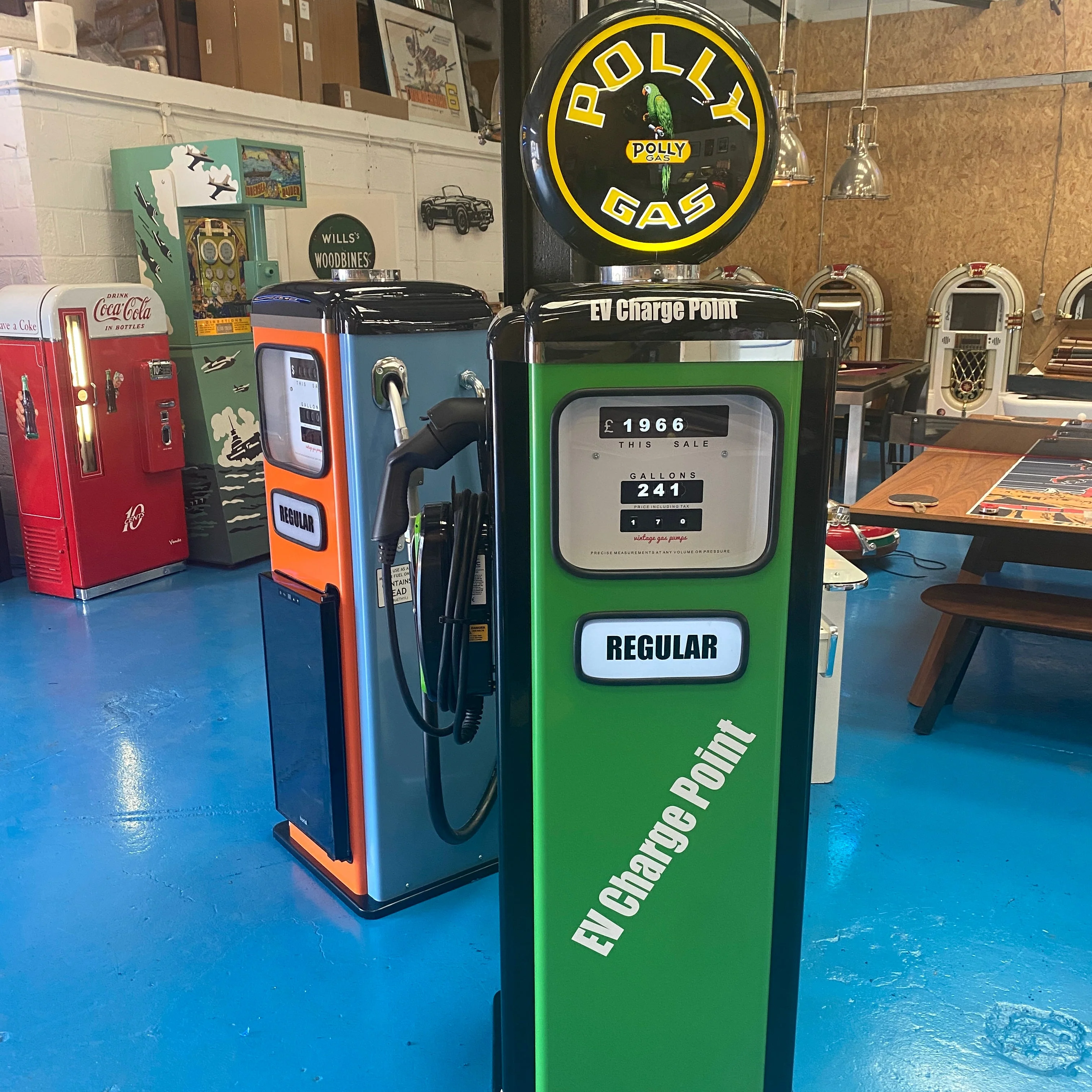 Replica Gas Pump with Electric Vehicle Charger - Image 7