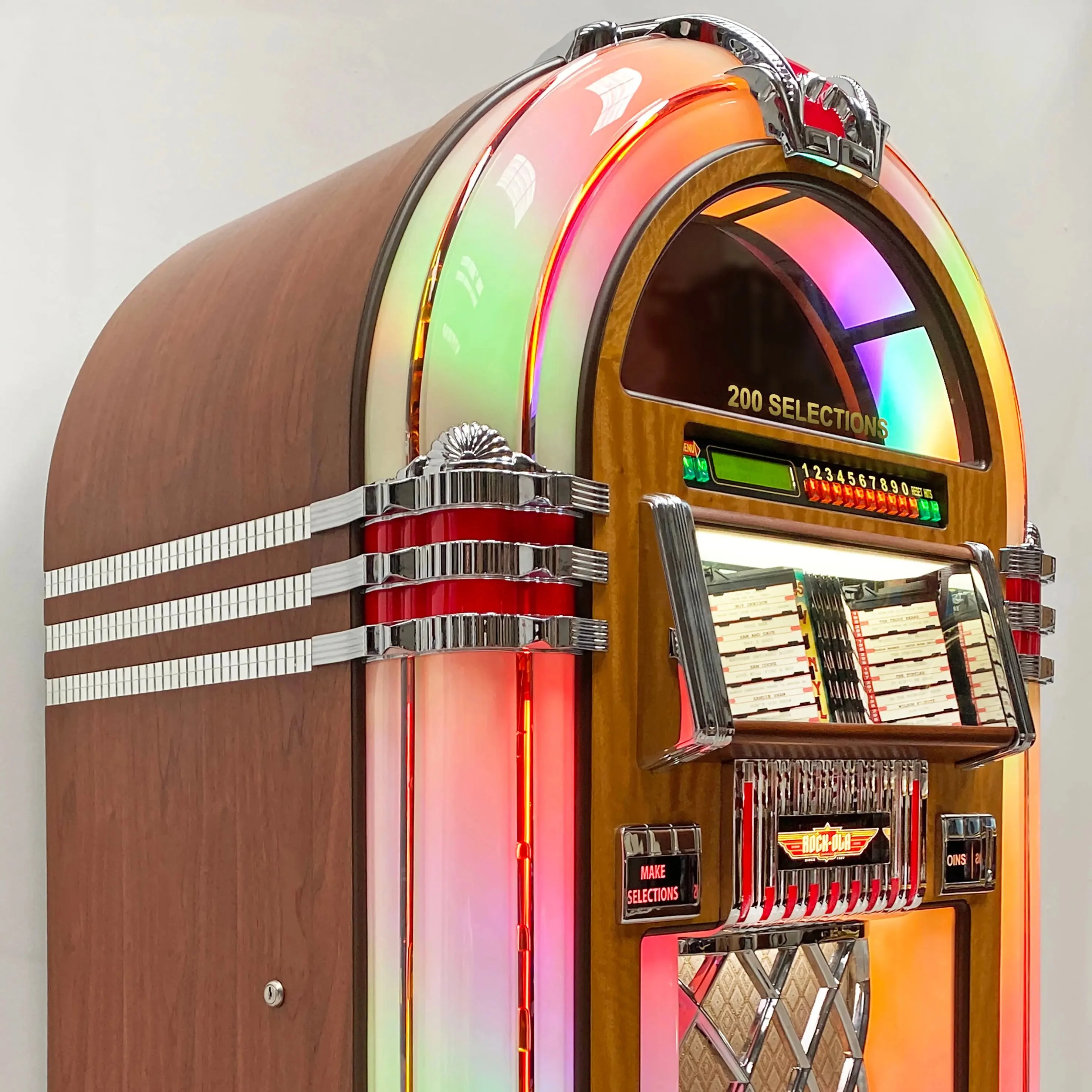 Rock-Ola Bubbler Vinyl 45 Deluxe Jukebox with Bluetooth - Image 3
