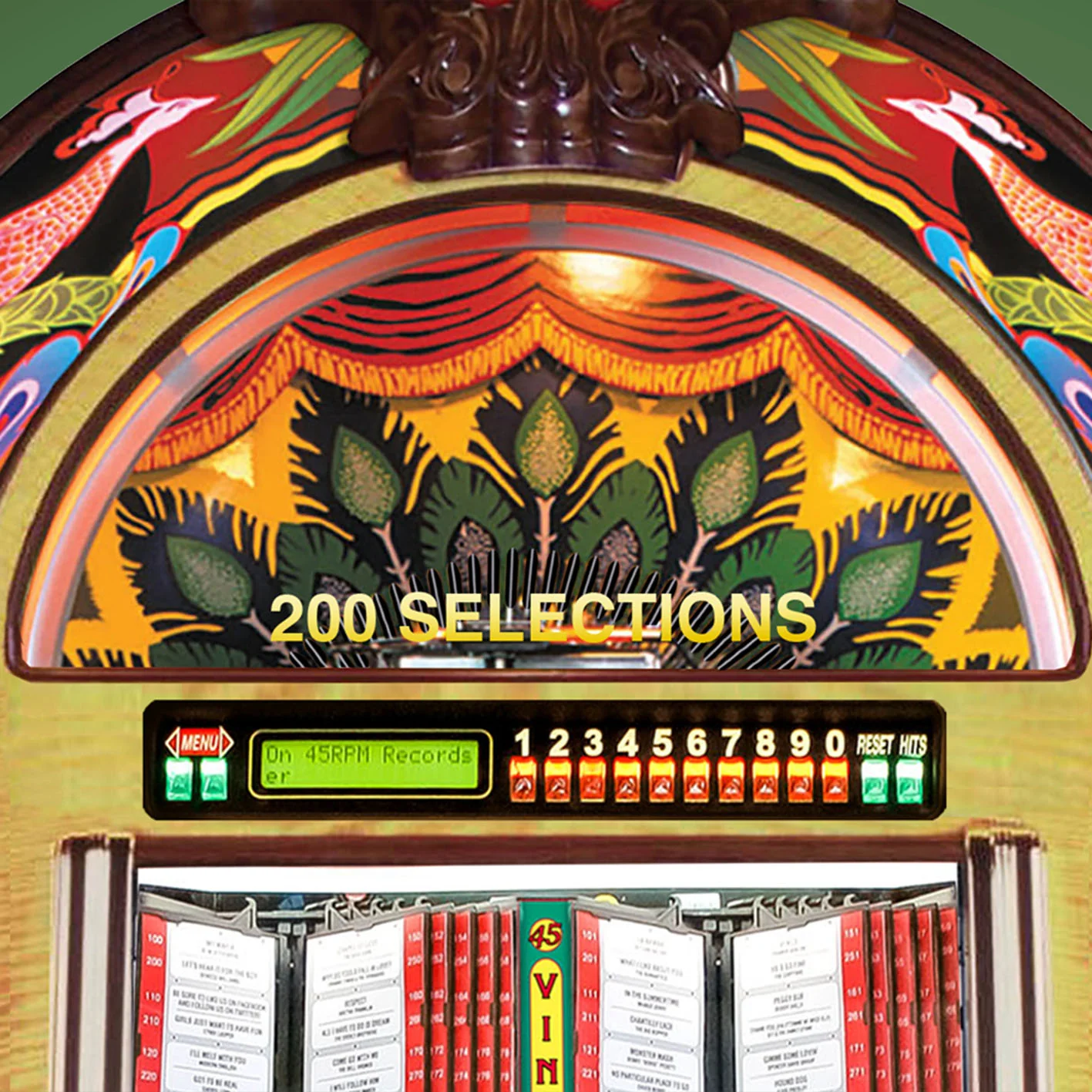 Rock-Ola Peacock Vinyl 45 Bubbler Jukebox with Bluetooth - Image 8