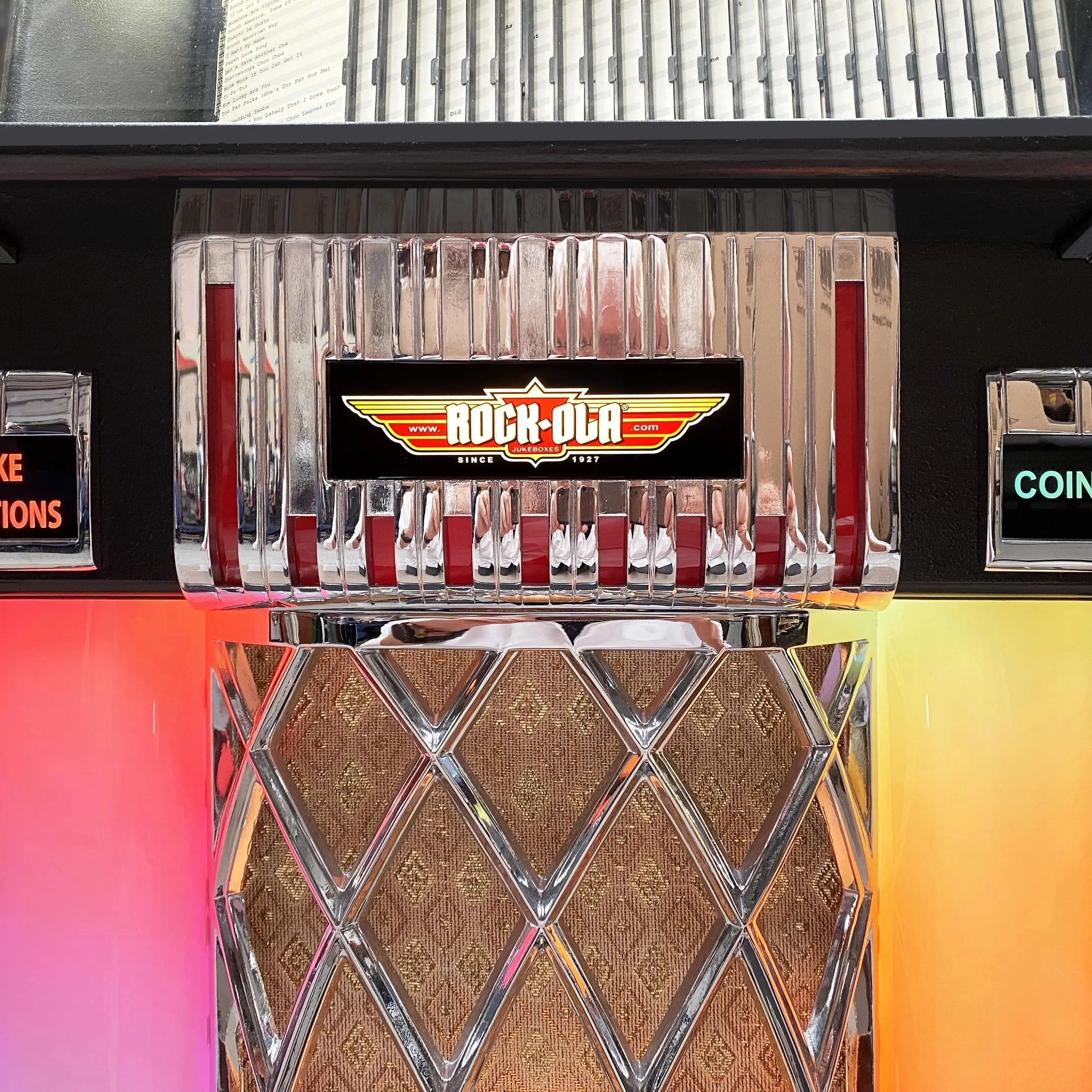Rock-Ola Bubbler CD Jukebox in Gloss Black with Bluetooth - Image 8