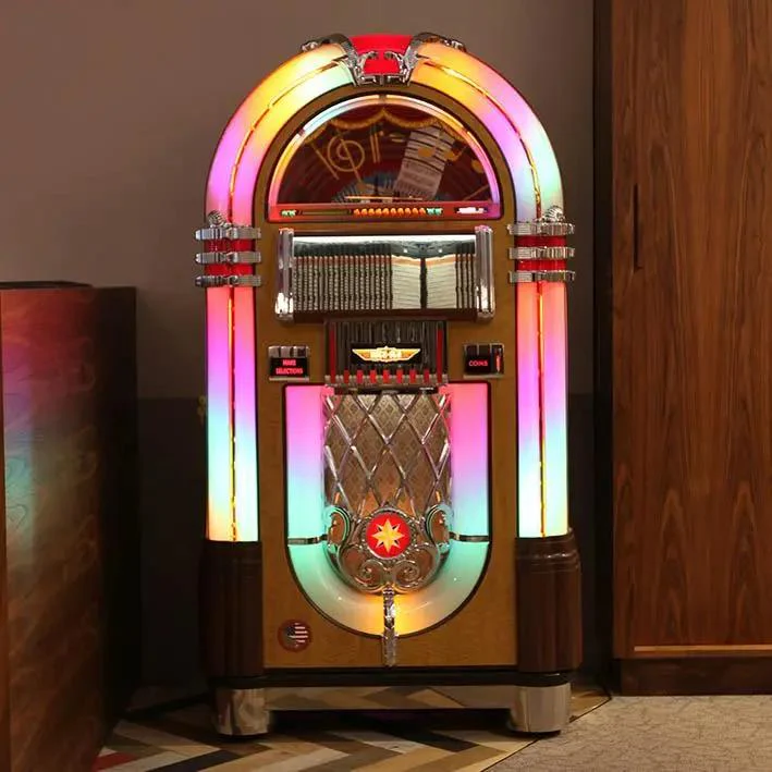 Rock-Ola Bubbler CD Jukebox in Walnut with Bluetooth - Image 14