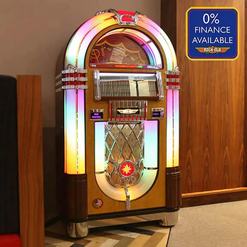 Rock-Ola Bubbler CD Jukebox in Walnut with Bluetooth - Image 18