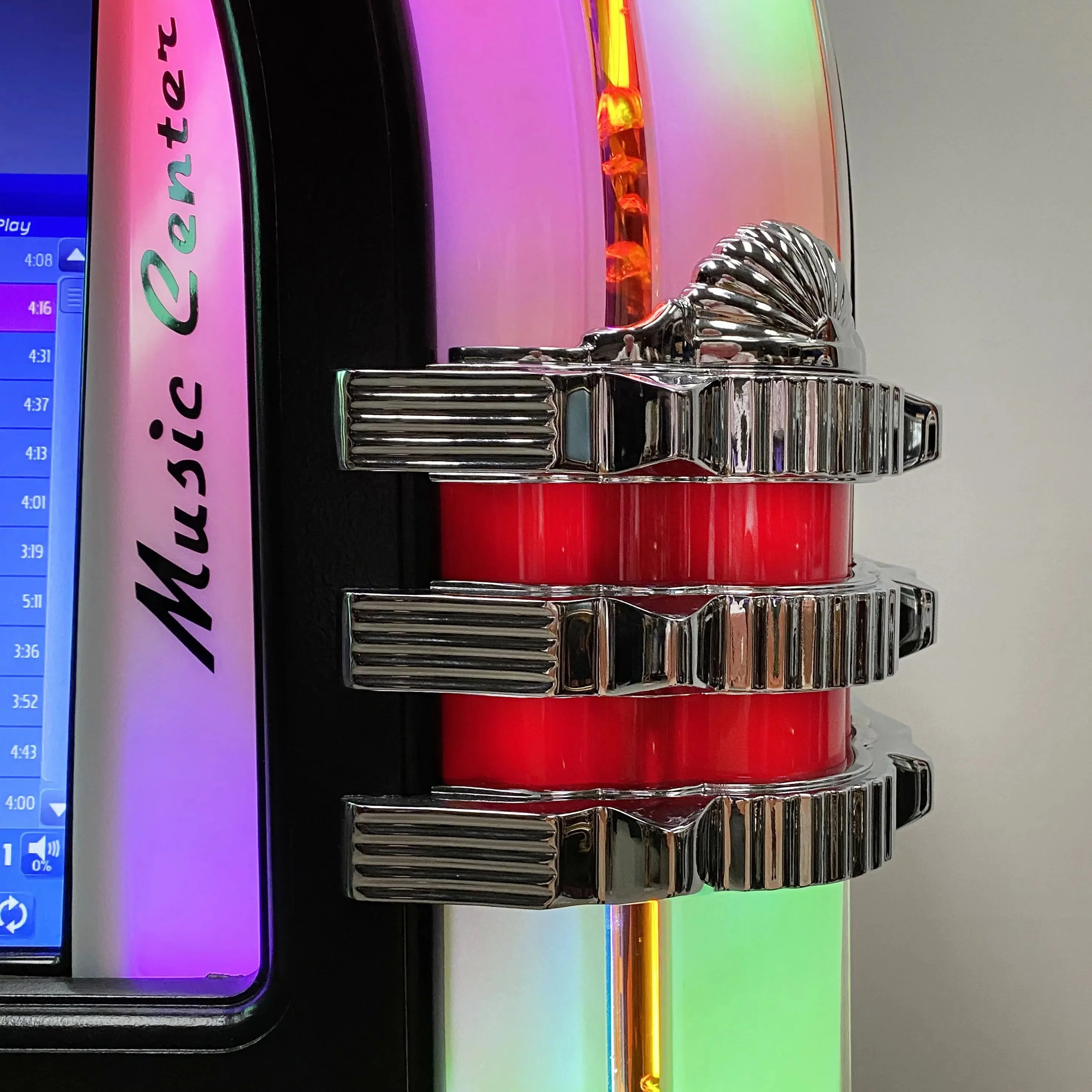 Rock-Ola Bubbler Digital Music Center Jukebox in Gloss Black with Bluetooth - Image 8