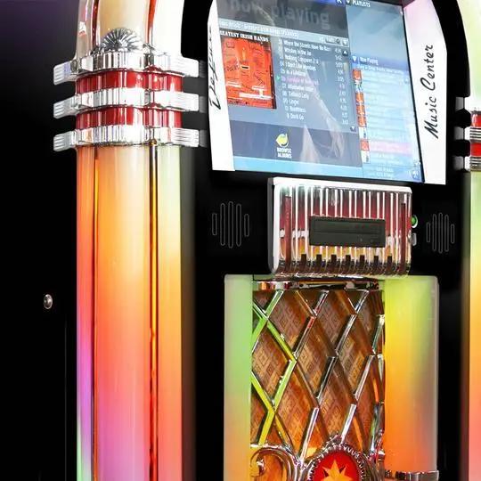Rock-Ola Bubbler Digital Music Center Jukebox in Black with Bluetooth - Image 4