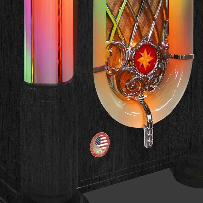 Rock-Ola Bubbler Digital Music Center Jukebox in Black with Bluetooth - Image 6
