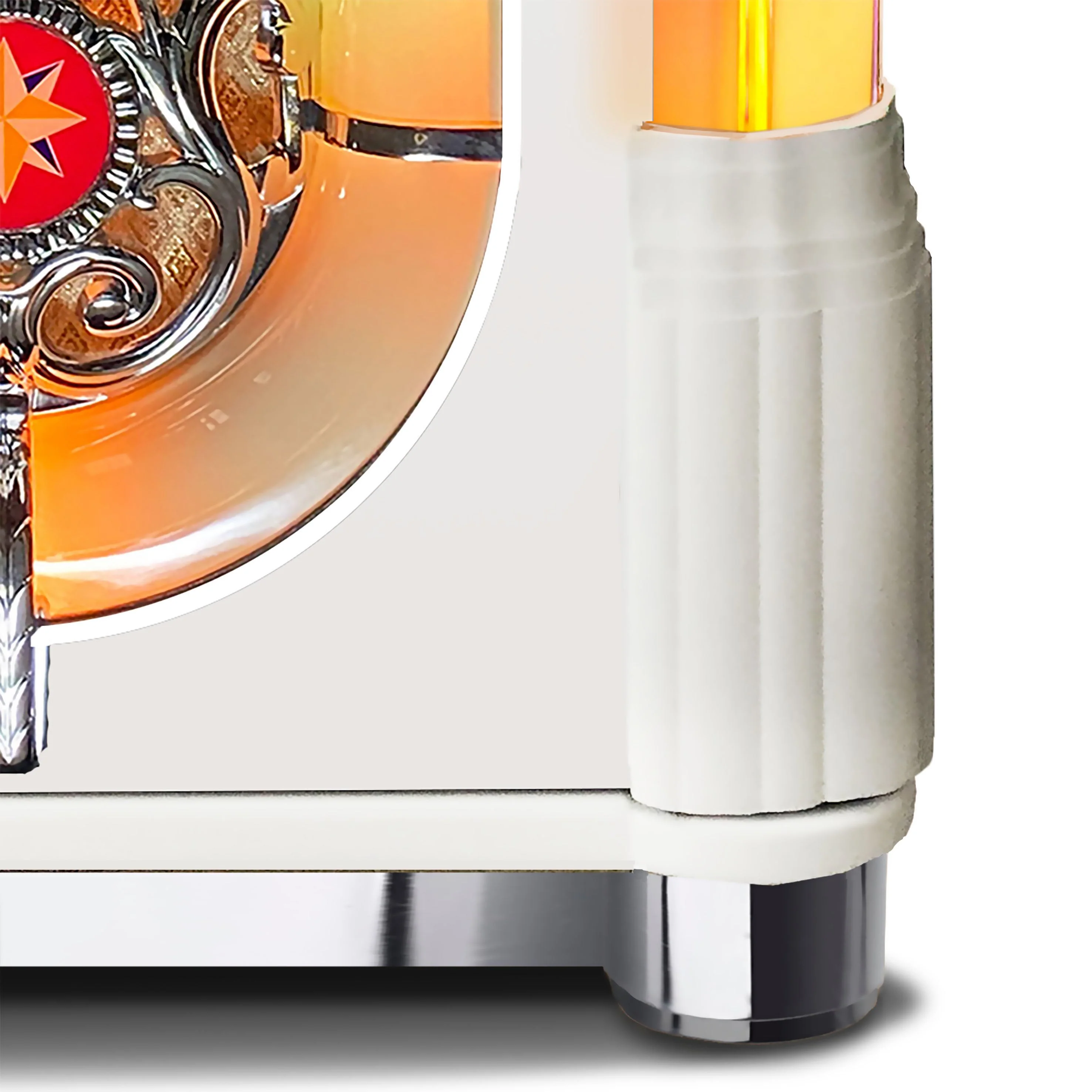 Rock-Ola Bubbler Vinyl 45 Jukebox in Gloss White with Bluetooth - Image 4