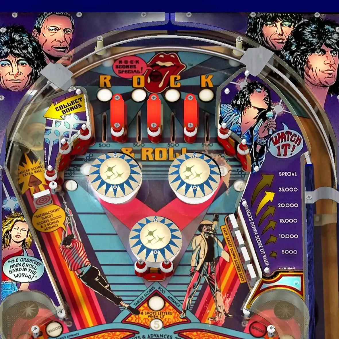 1980 Rolling Stones Pinball Machine by Bally - Image 3