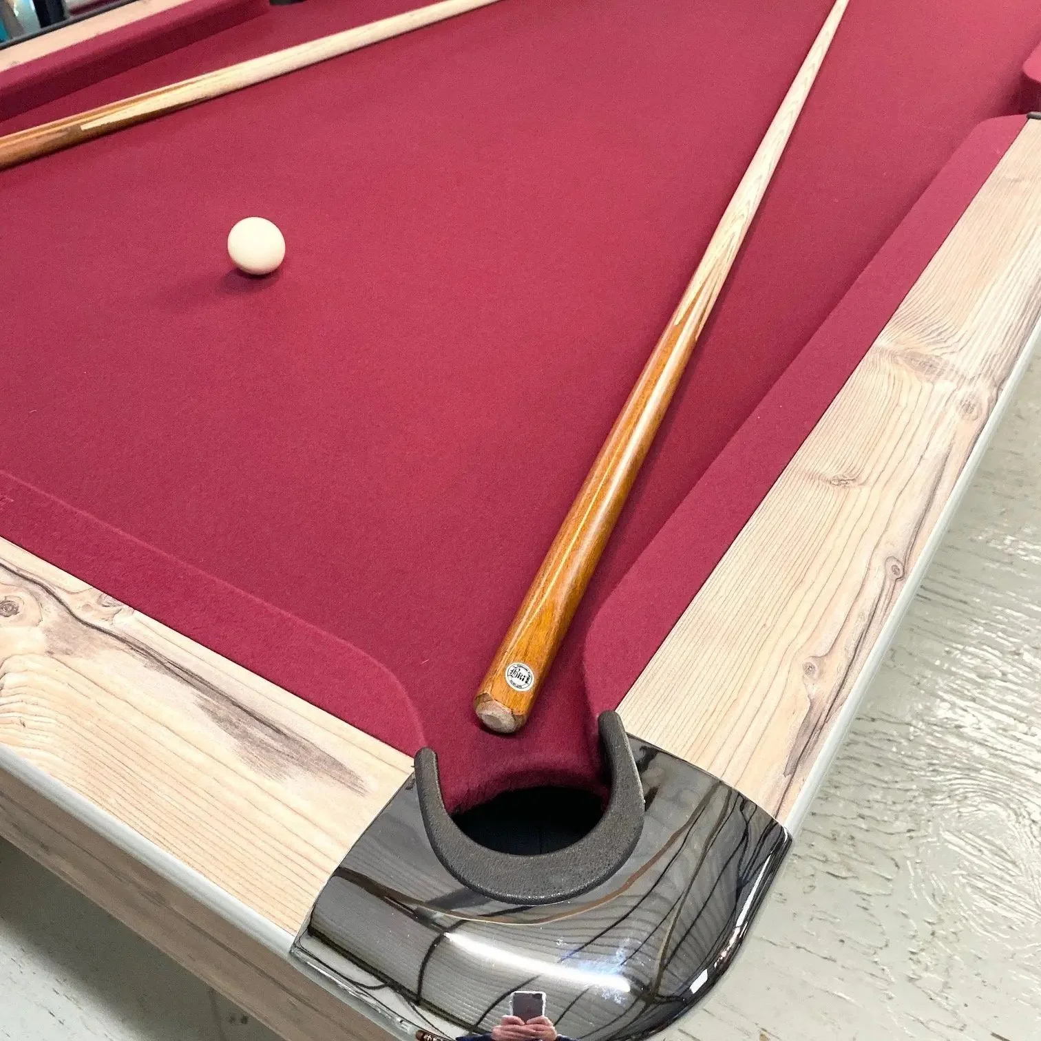 Sam Leisure Virginia English Pool Table in Country Oak 7ft - Image 9