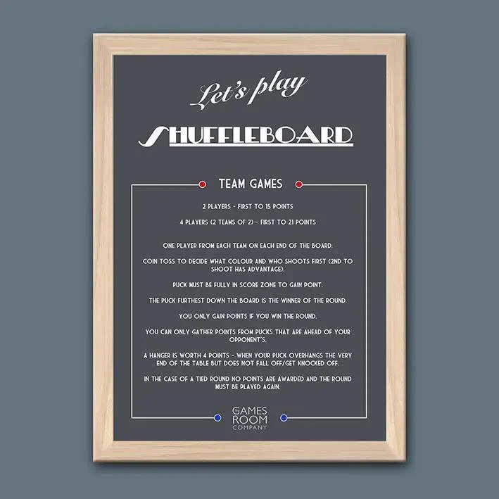 Shuffleboard Rules