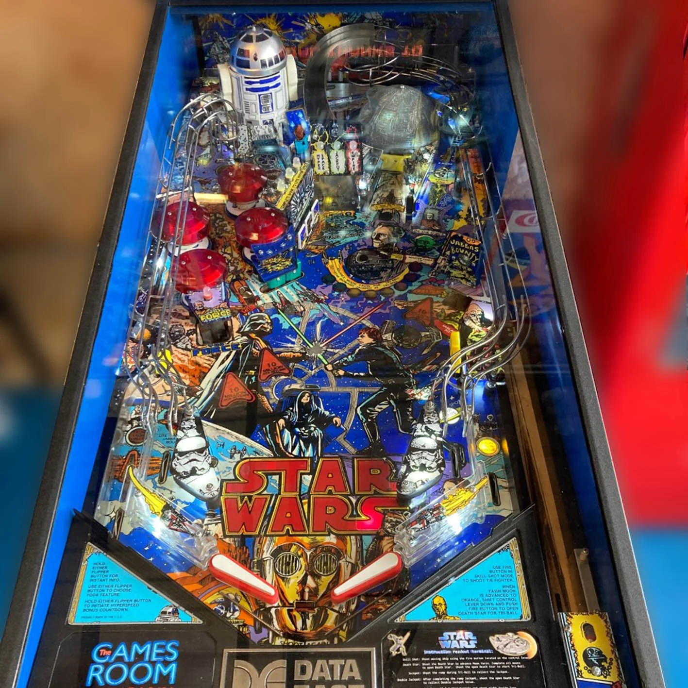 1992 Star Wars Pinball Machine by Data East - Image 8