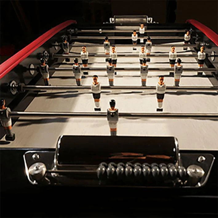 Sulpie Evolution Foosball Table - Black Tint with Red Trim - Image 9