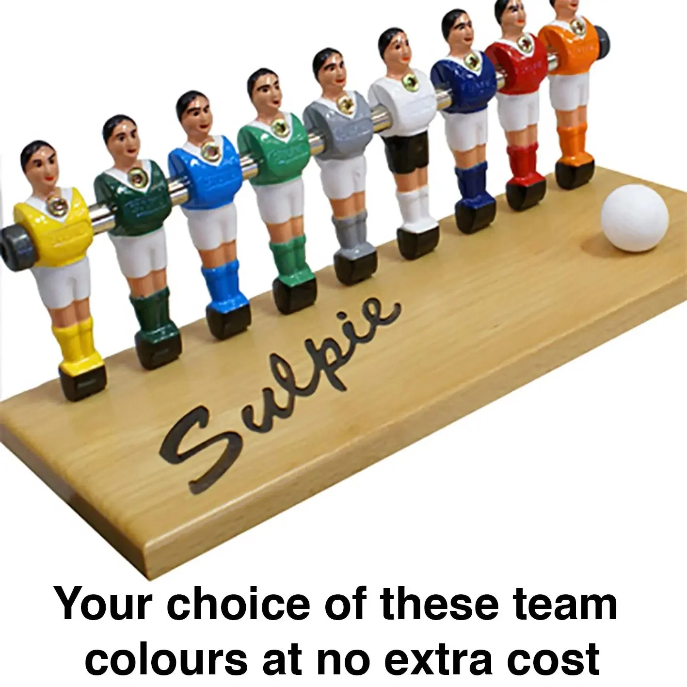 Sulpie Evolution Foosball Table - Gloss White Lacquer - Image 10